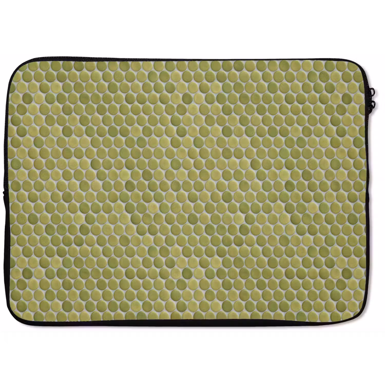 Penny - Mozaïek - Olijfgroen laptophoes neopreen klein 279 -zkaufland3dotto