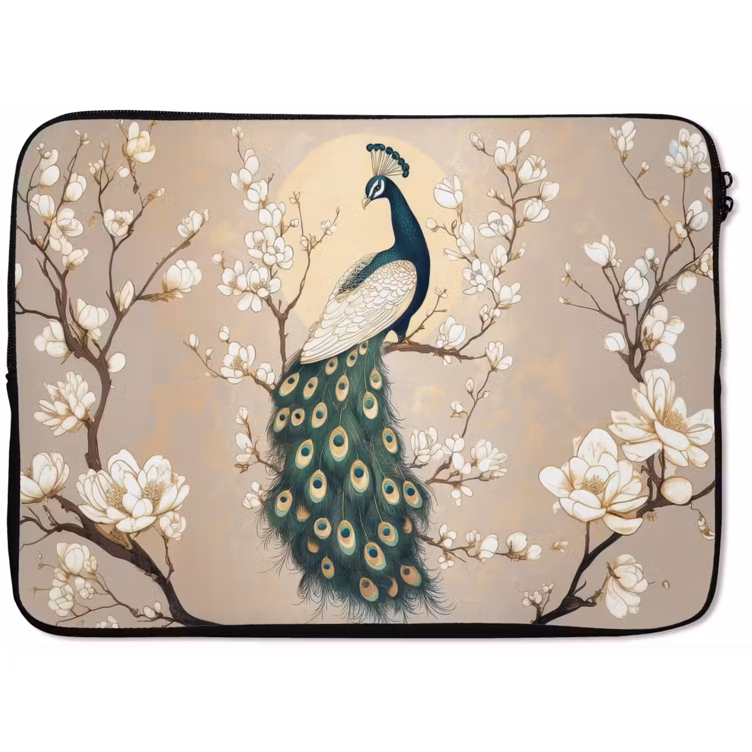 Pauw - Tak - Bloemen laptophoes neopreen klein -zkaufland3dotto