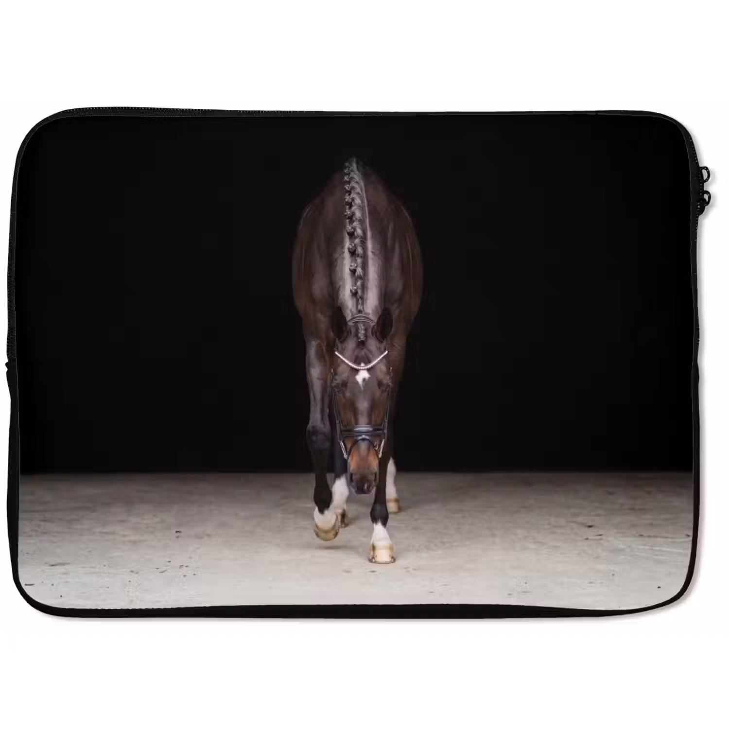Paard - Modern - Portret laptophoes neopreen klein -zkaufland3dotto