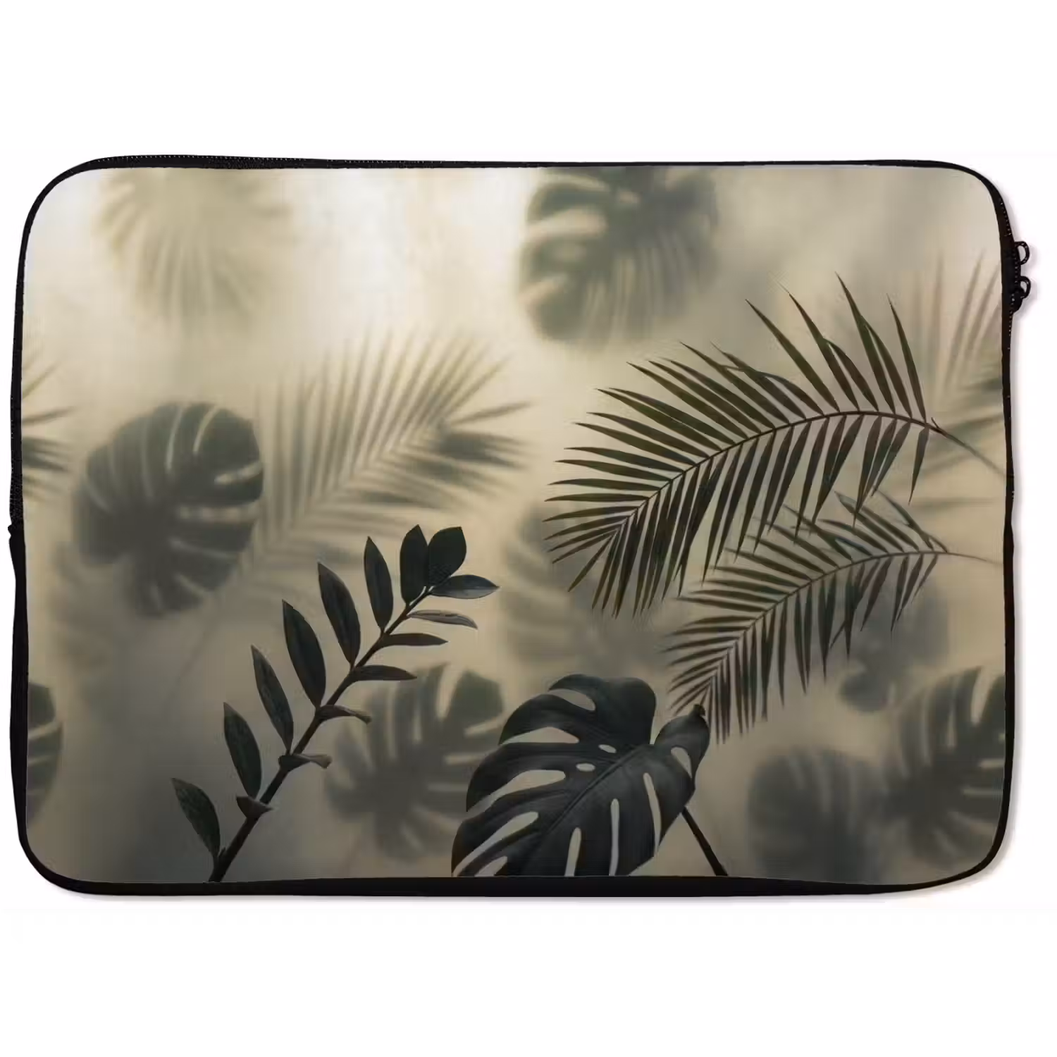 Planten - Bladeren - Schaduwen - Groen - Modern laptophoes neopreen klein -zkaufland3dotto
