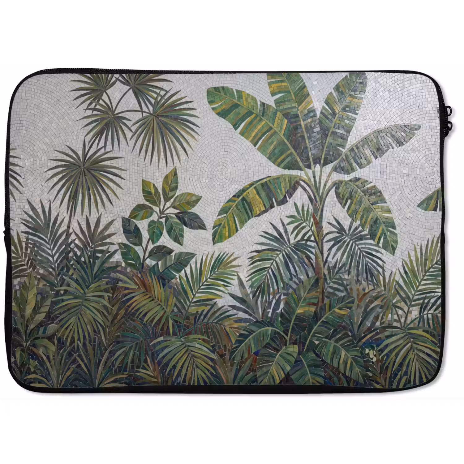 Planten - Tropisch - Mozaïek - Groen - Natuur laptophoes neopreen klein -zkaufland3dotto