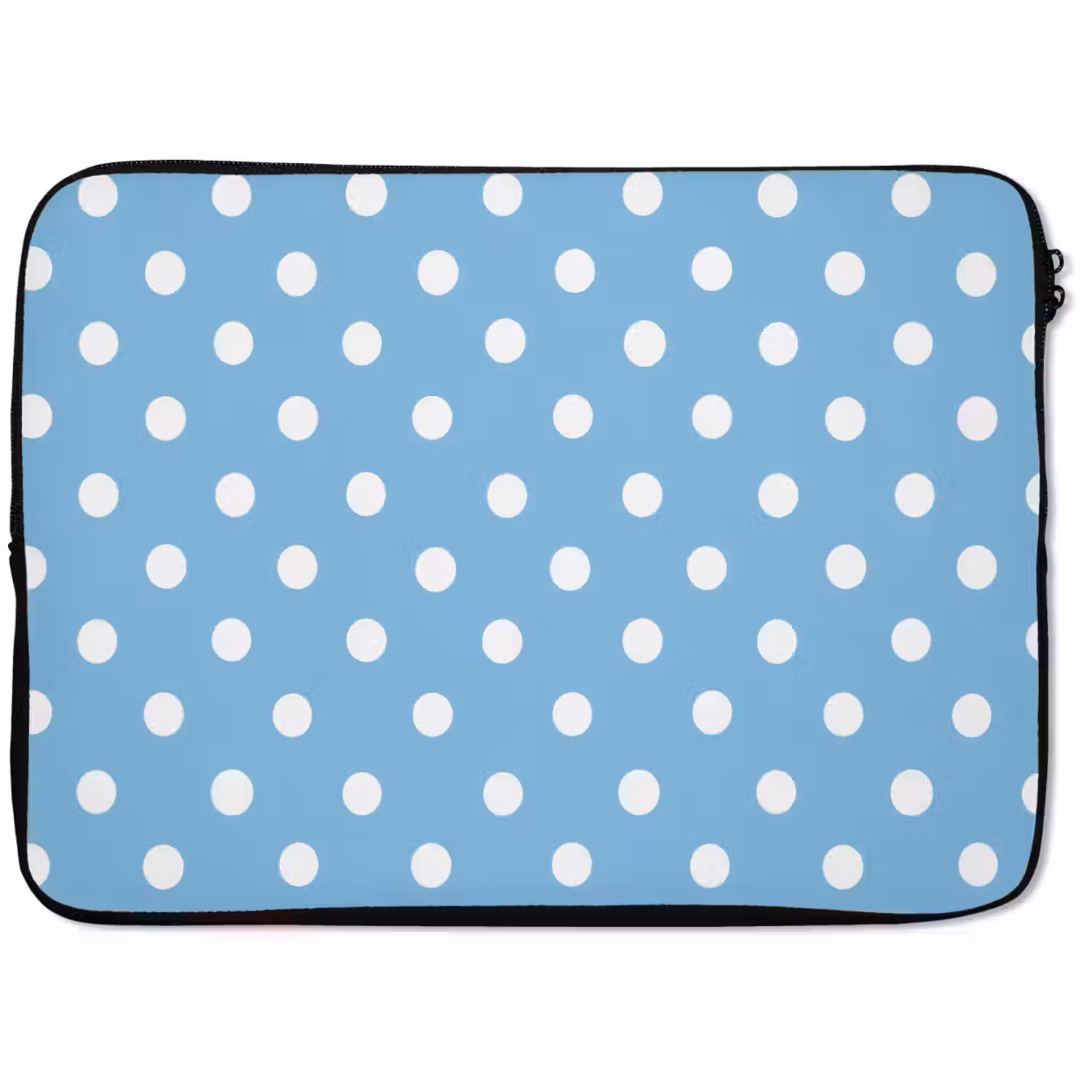 Polka - Dots - Blauw laptophoes neopreen klein 279 -zkaufland3dotto