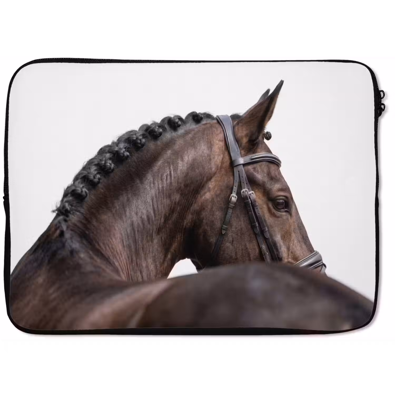 Portret - Paard - Elegant laptophoes neopreen klein -zkaufland3dotto