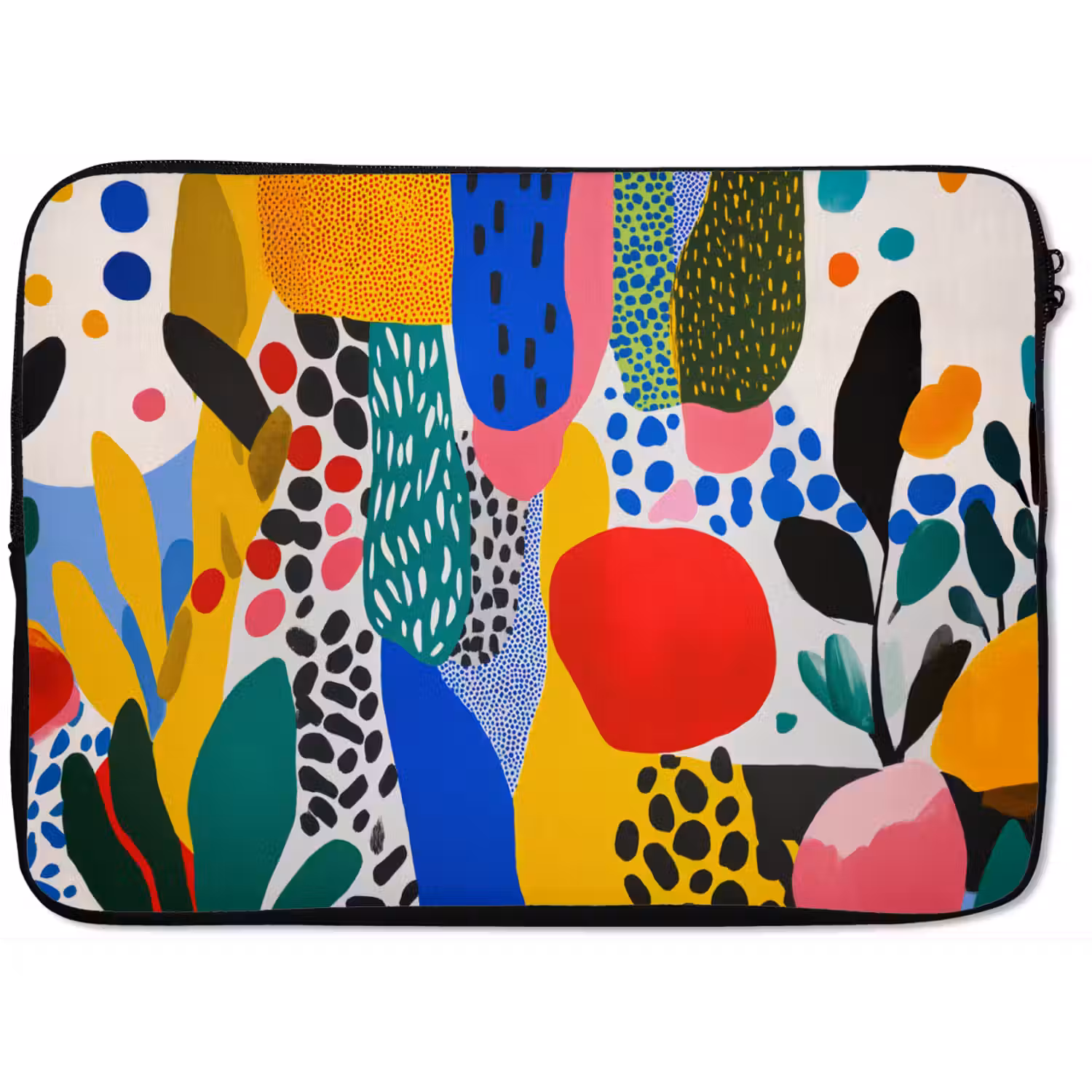 Stippen - Vormen - Modern - Kleuren laptophoes neopreen klein -zkaufland3dotto