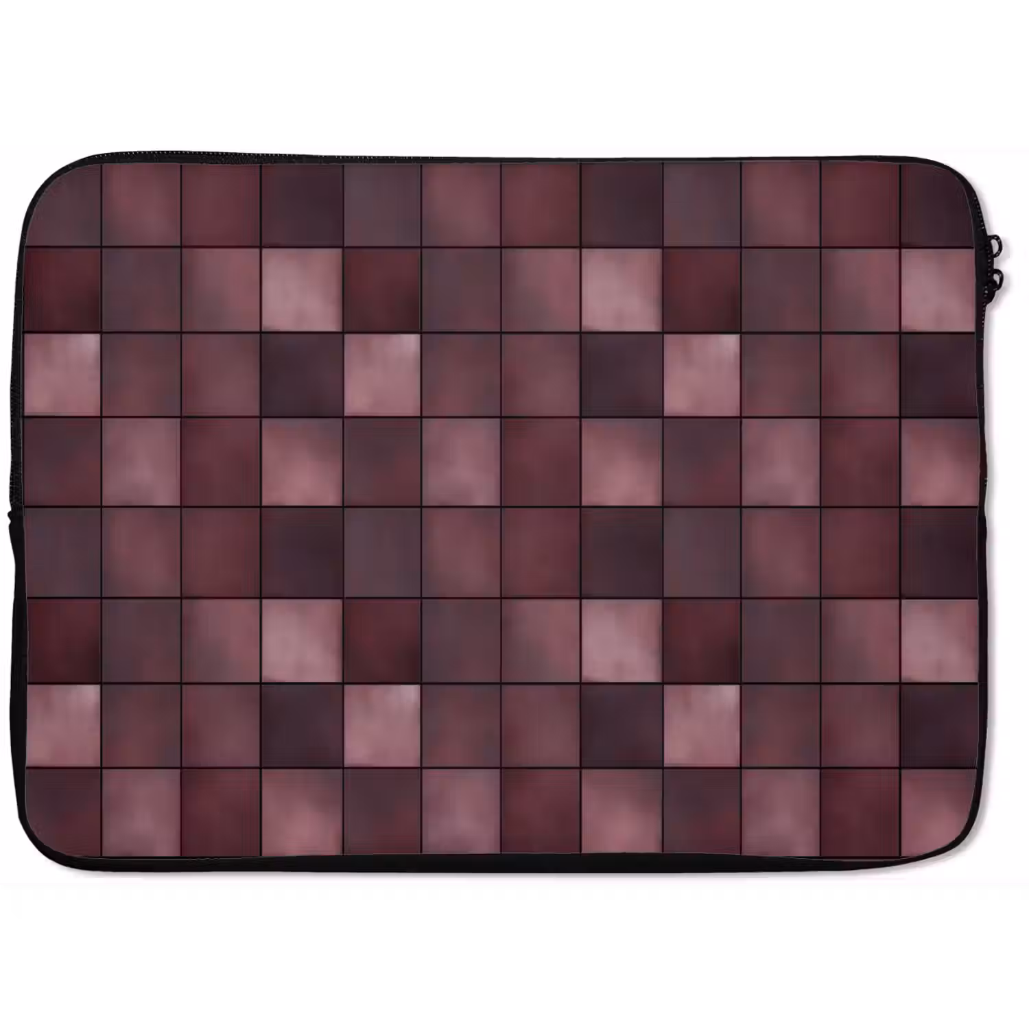 Vierkant - Tegel - Patroon - Paars laptophoes neopreen klein 279 -zkaufland3dotto