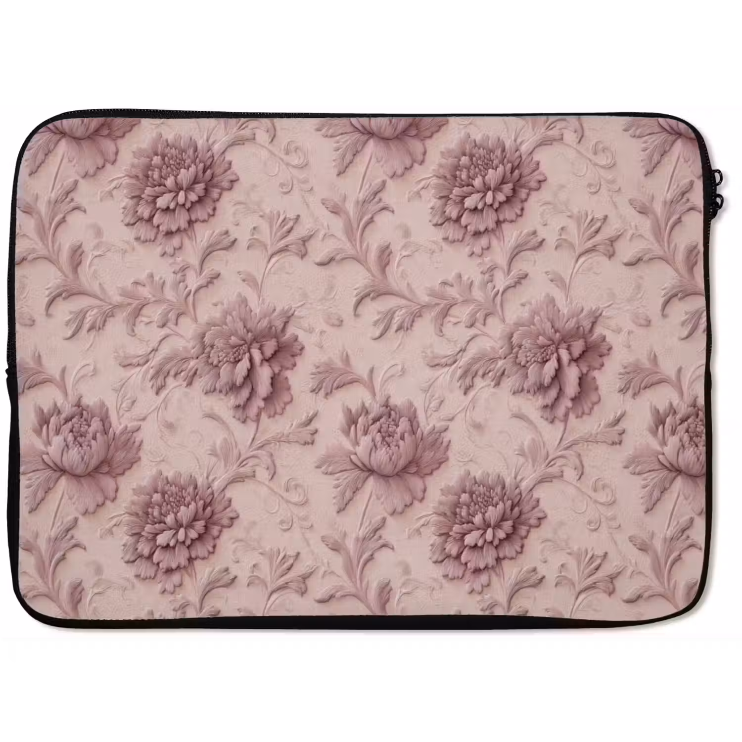 Reliëf - Pioenrozen - Roze laptophoes neopreen klein 279 -zkaufland3dotto