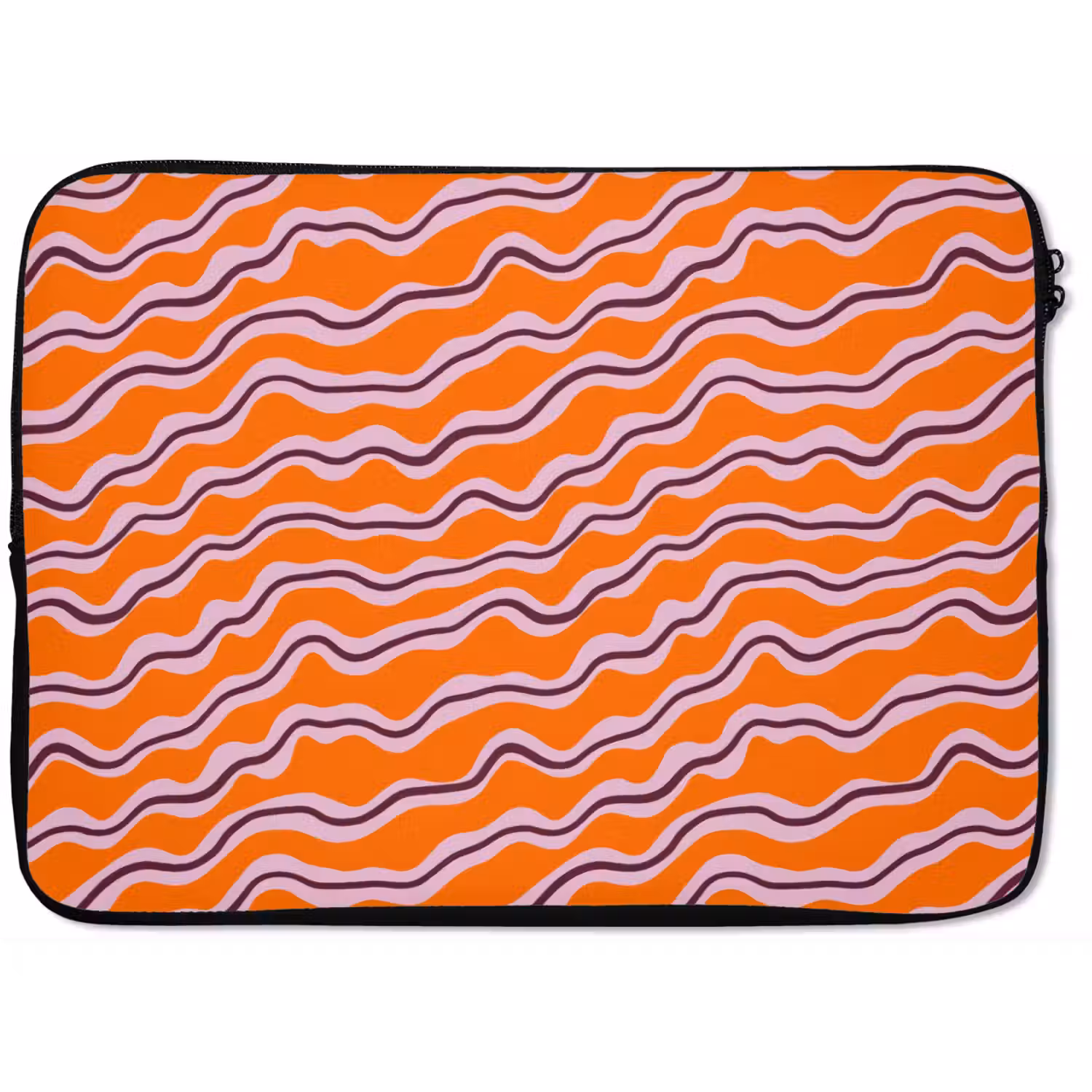 Retro - Golvend - Oranje laptophoes neopreen klein 279 -zkaufland3dotto