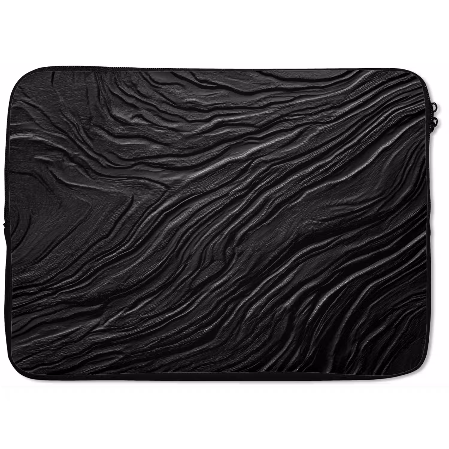 Zwart - Abstract - Hout laptophoes neopreen klein -zkaufland3dotto