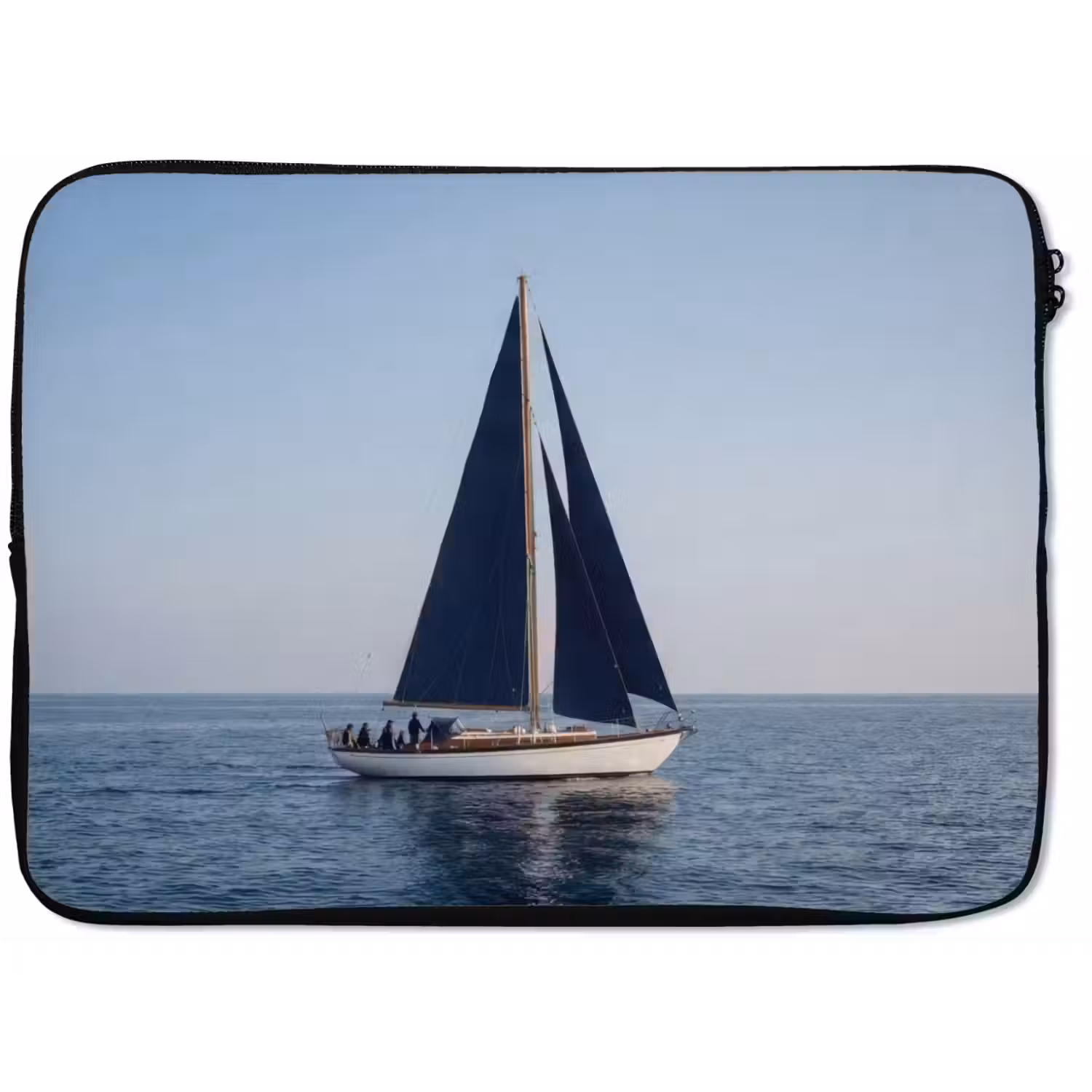 Zeilboot - Zee - Blauw laptophoes neopreen klein -zkaufland3dotto