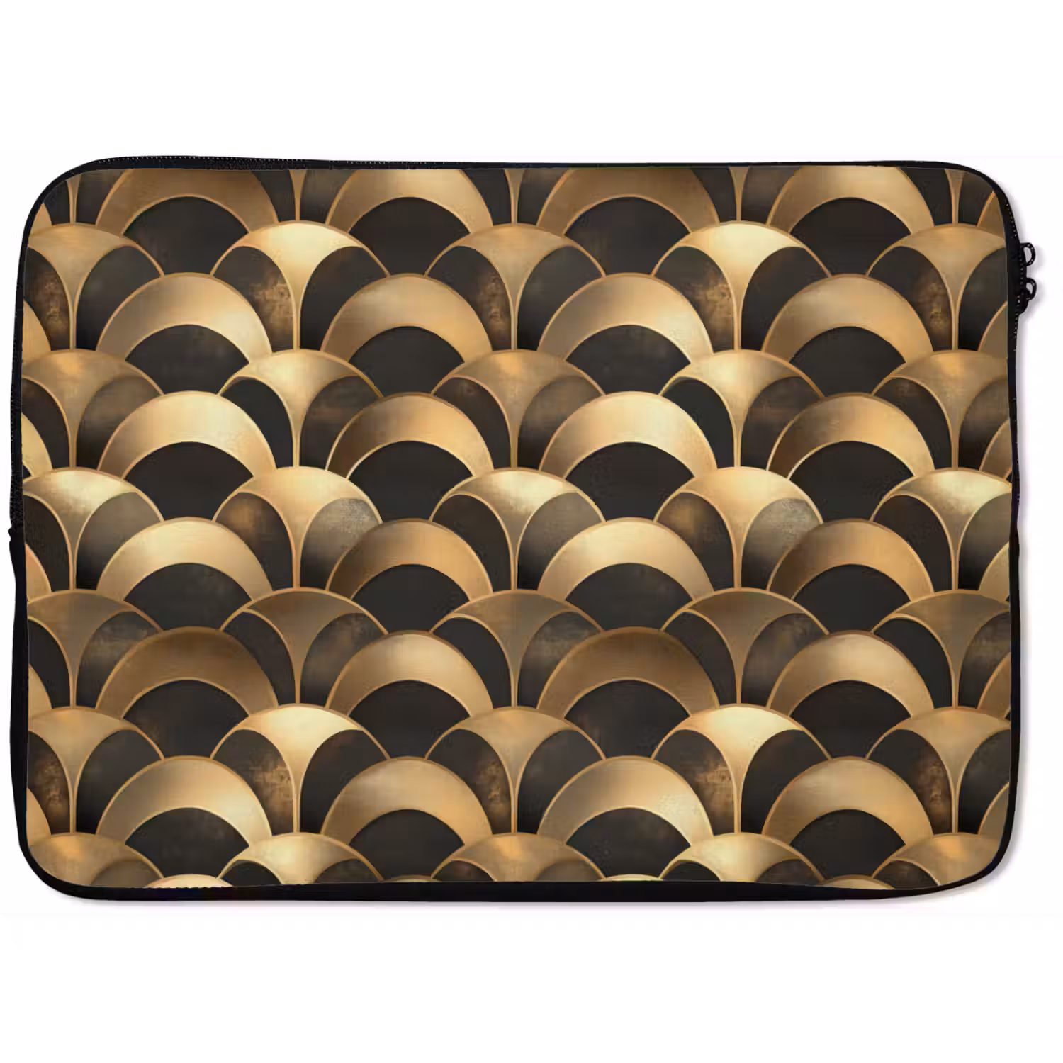 Schubben - Structuur - Goud laptophoes neopreen klein 279 -zkaufland3dotto