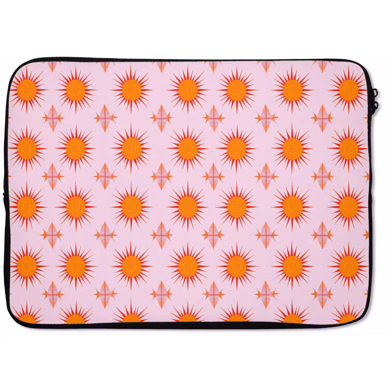 Zon - Patroon - Roze laptophoes neopreen klein 279 -zkaufland3dotto