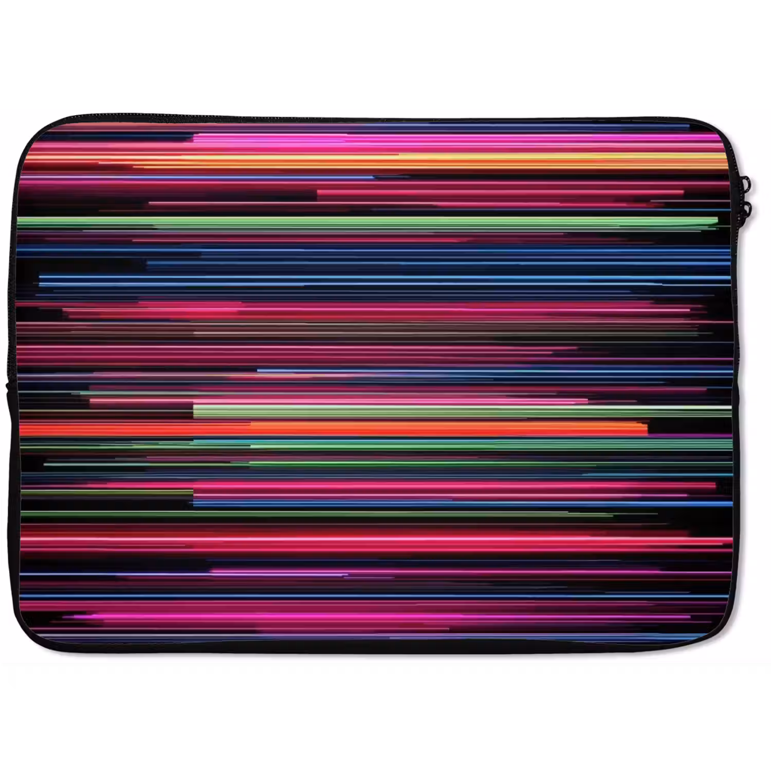 Gaming - Abstract - Lijnen - Horizontaal - Kleurrijk laptophoes neopreen klein -zkaufland3dotto