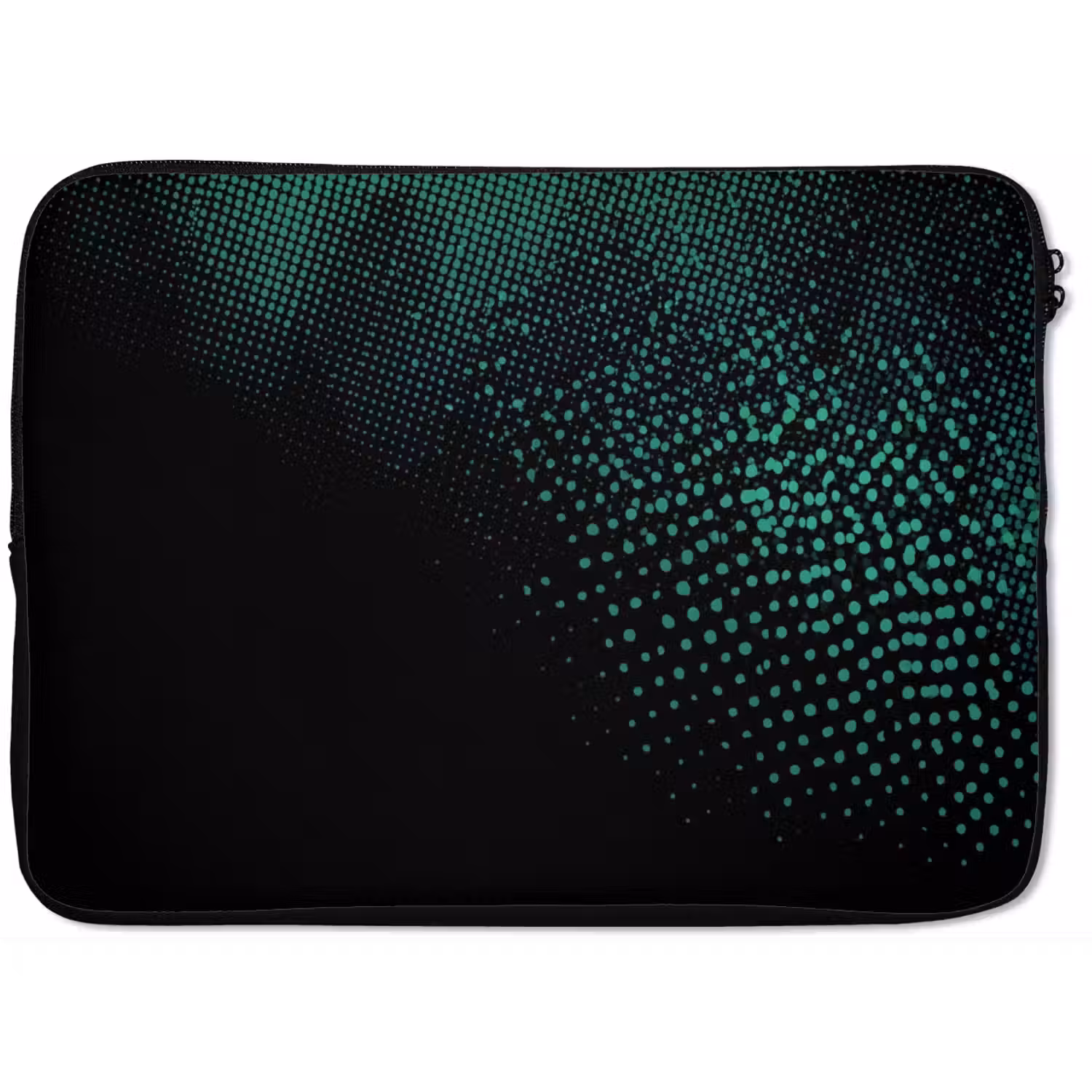 Gaming - Stippen - Groen - Vervagen laptophoes neopreen klein -zkaufland3dotto