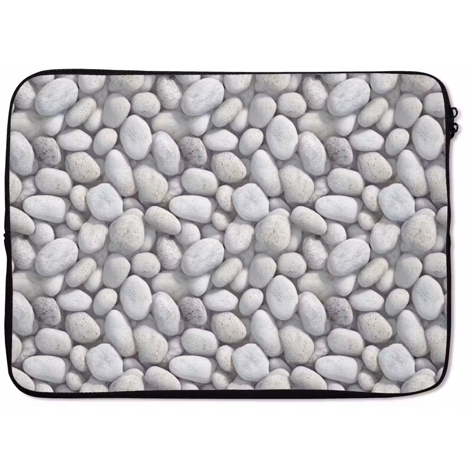 Steentjes - Grijs - Ovaal laptophoes neopreen klein 279 -zkaufland3dotto