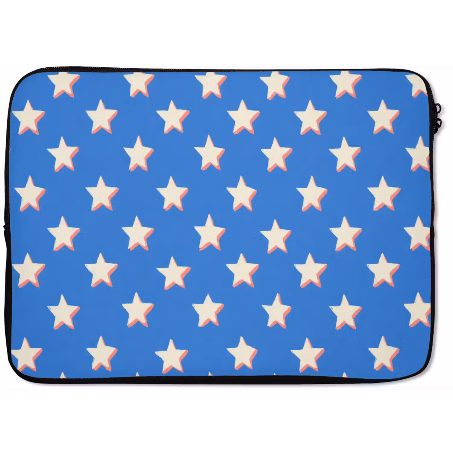 Sterren - Patroon - Blauw laptophoes neopreen klein 279 -zkaufland3dotto