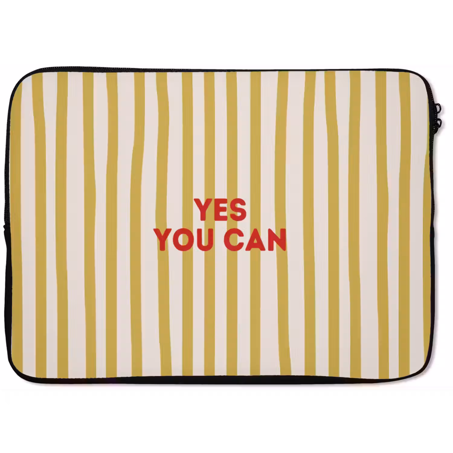 Strepen - Abstract - Yes you can - Rood laptophoes neopreen klein -zkaufland3dotto