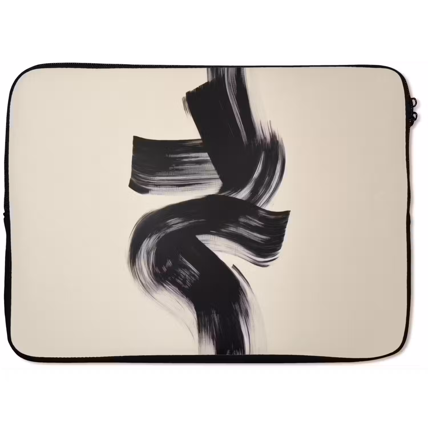 Strepen - Zwart - Abstract laptophoes neopreen klein -zkaufland3dotto