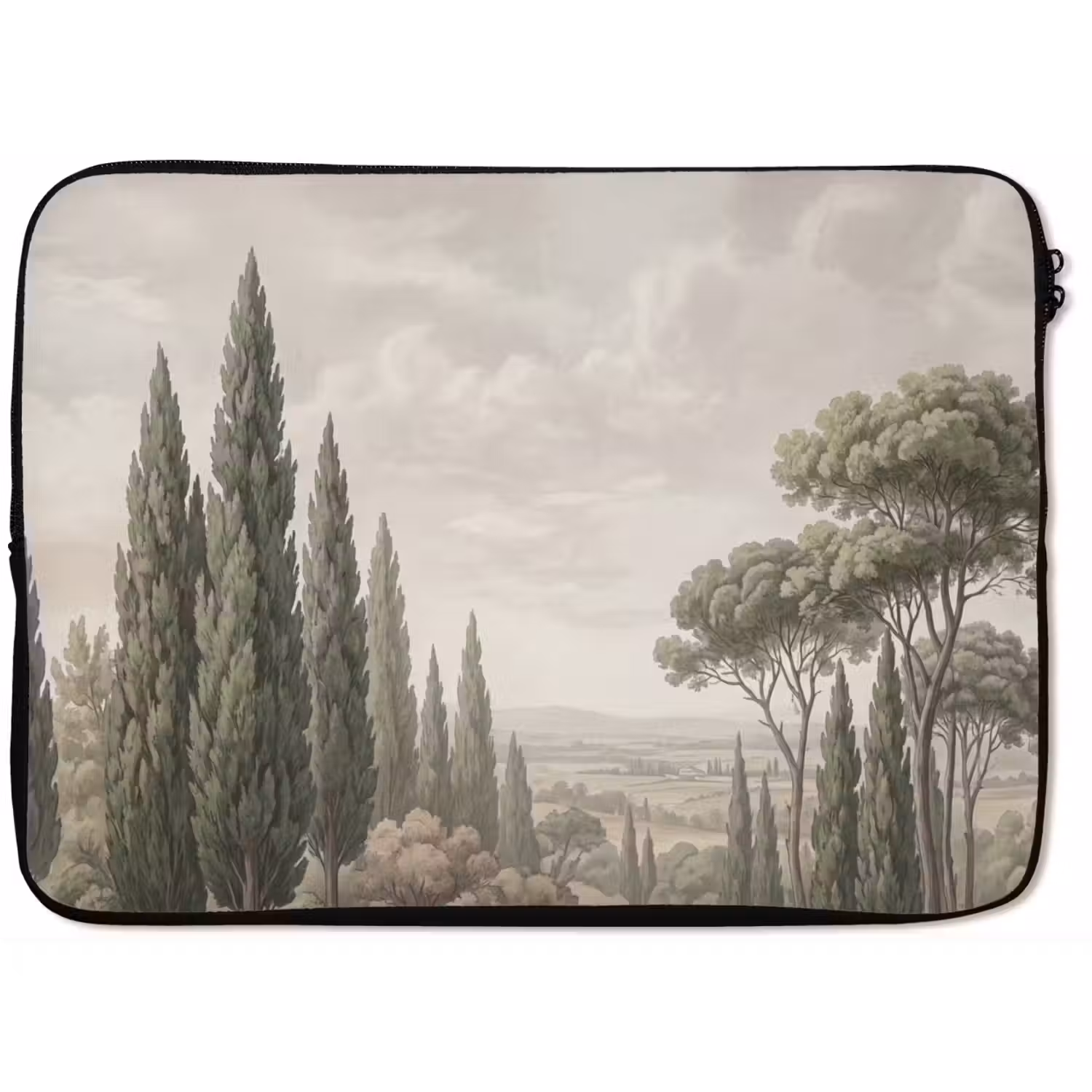 Vallei - Bos - Natuur - Groen laptophoes neopreen klein -zkaufland3dotto