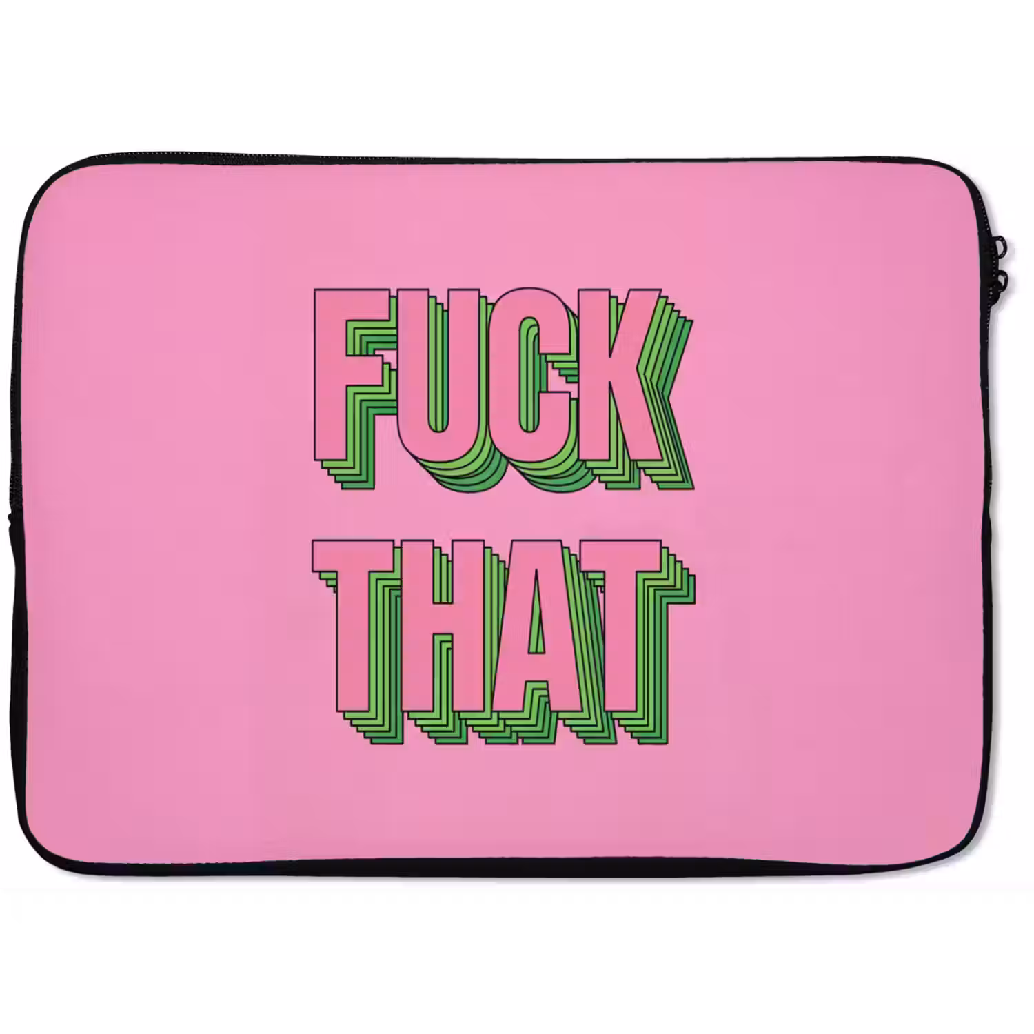 Tekst - Bold - Roze laptophoes neopreen klein -zkaufland3dotto