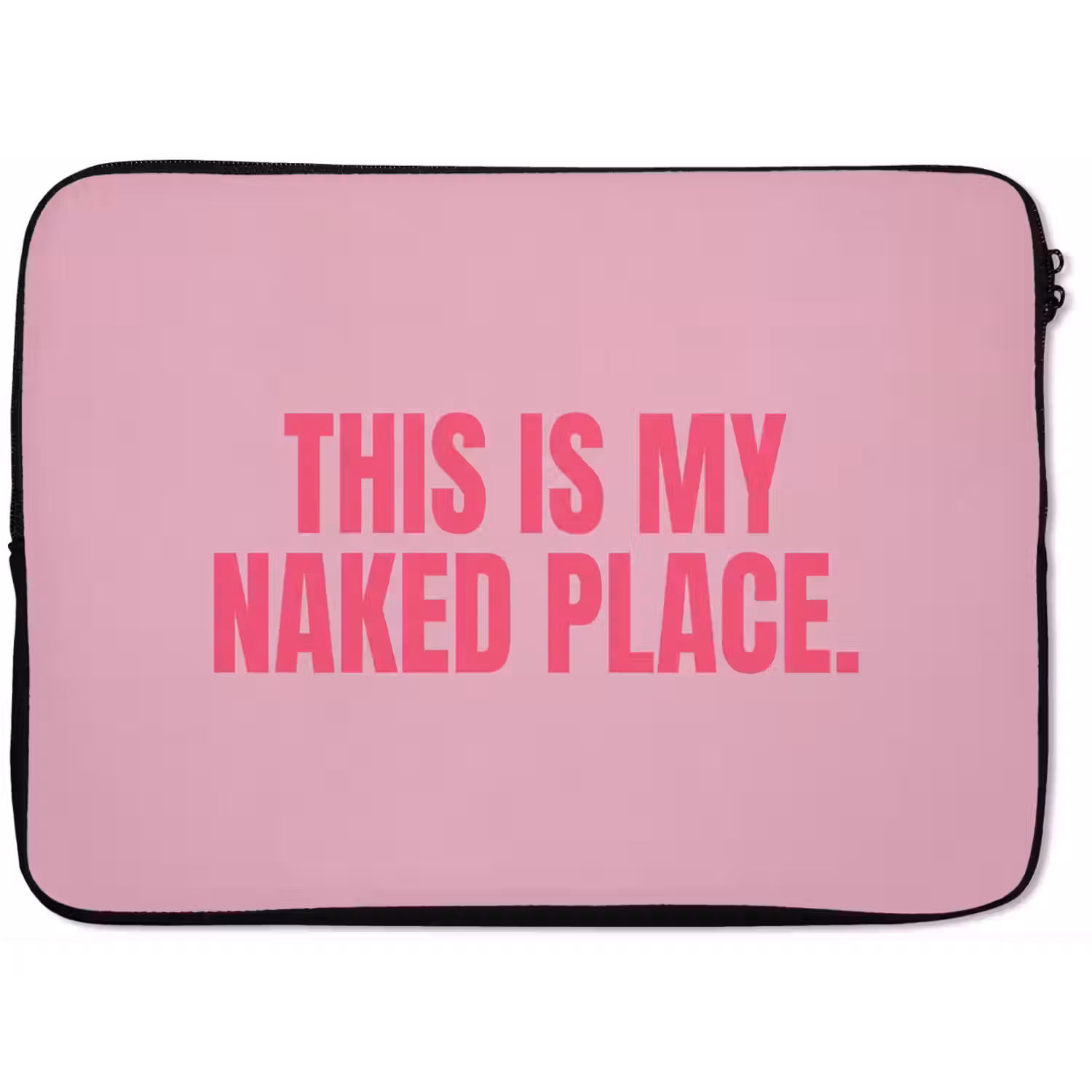 Tekst - Modern - Roze laptophoes neopreen klein -zkaufland3dotto