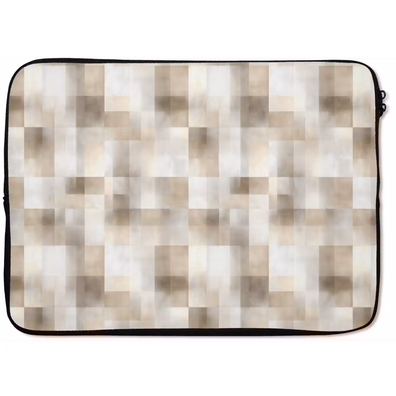 Textuur - Linnen - Beige laptophoes neopreen klein 279 -zkaufland3dotto