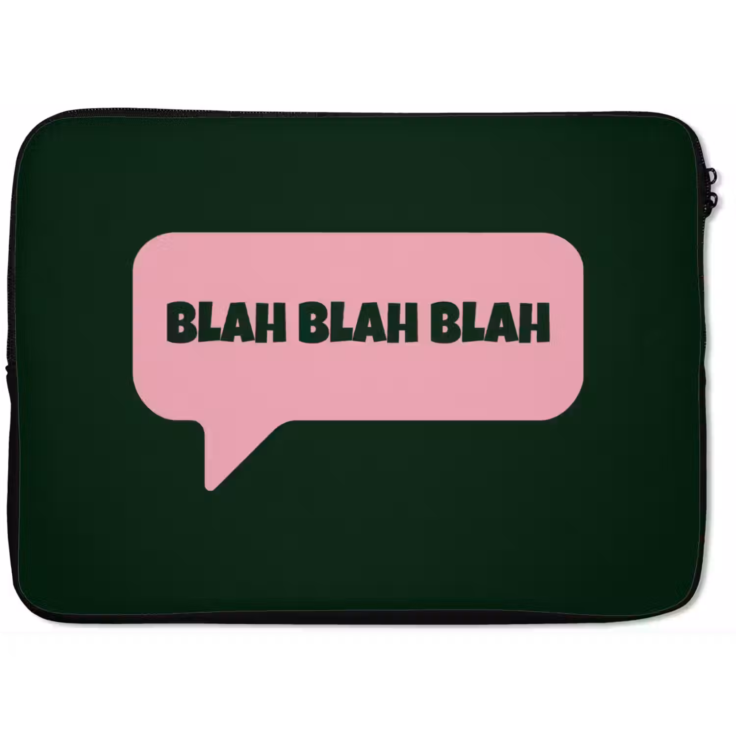 Tekstwolk - BLAH BLAH BLAH - Roze laptophoes neopreen klein -zkaufland3dotto