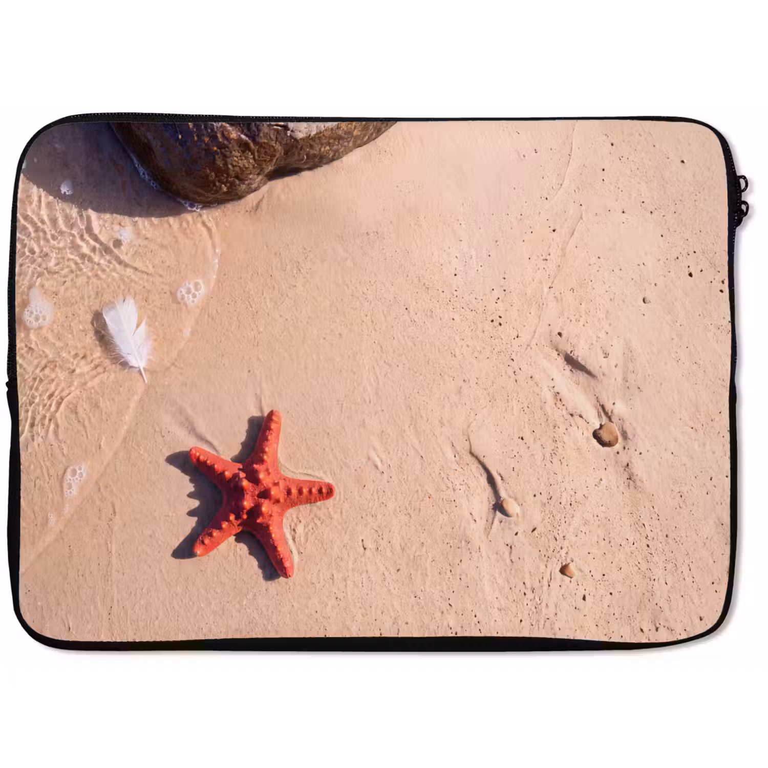 Dieren - Strand - Zee - Natuur - Rood laptophoes neopreen klein -zkaufland3dotto