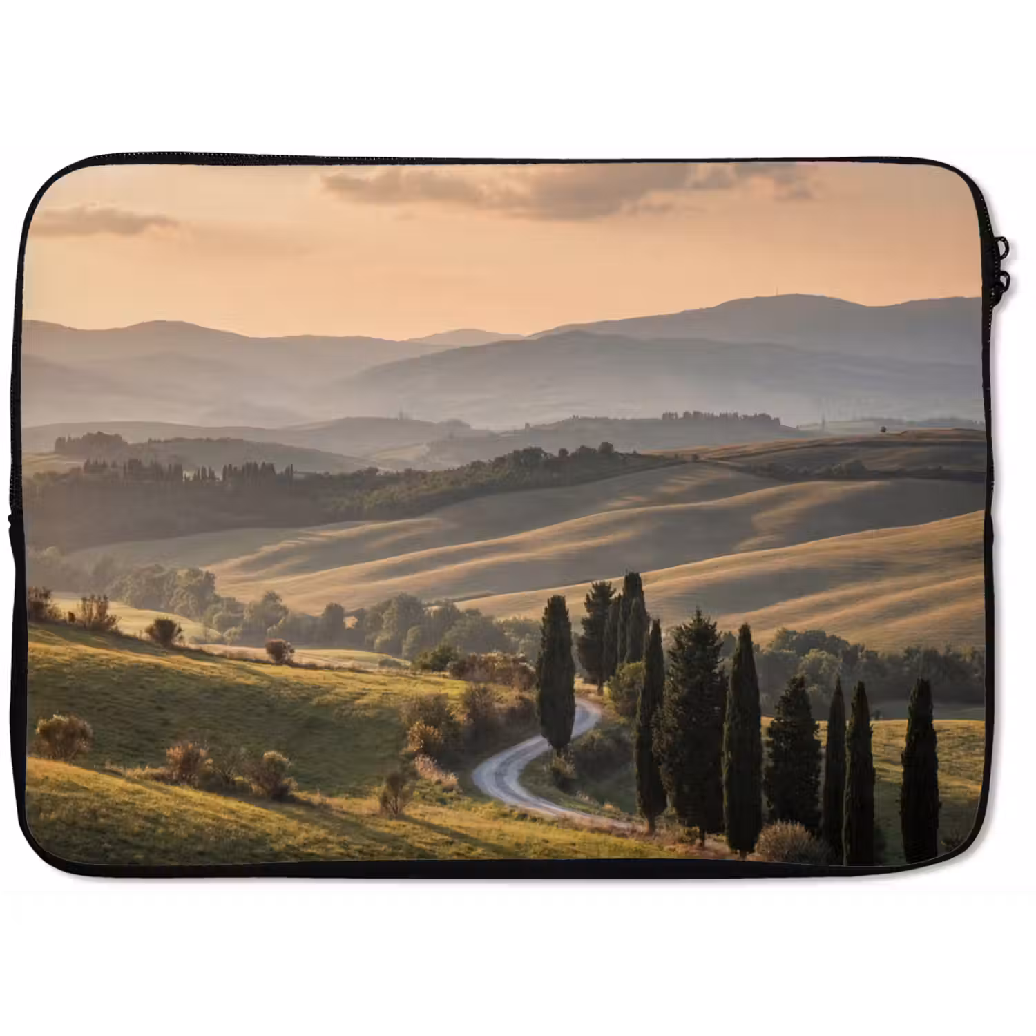 Toscaans - Landschap - Heuvels laptophoes neopreen klein -zkaufland3dotto