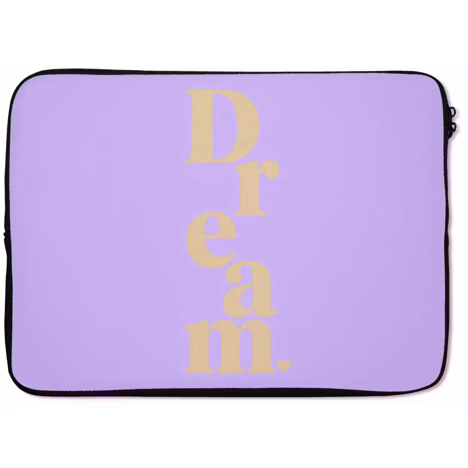 Dream - Paars - Typografisch laptophoes neopreen klein -zkaufland3dotto