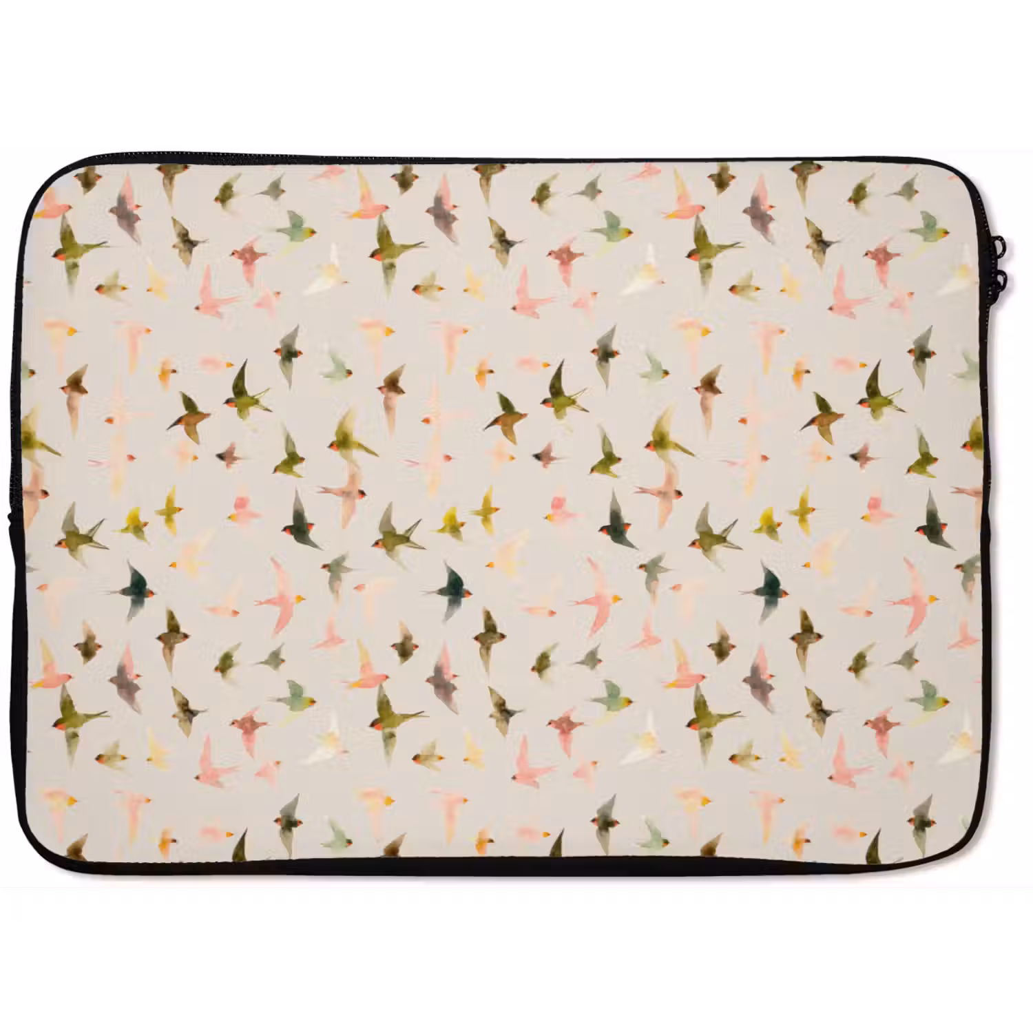 Vogels - Vliegen - Kleurrijk laptophoes neopreen klein 279 -zkaufland3dotto