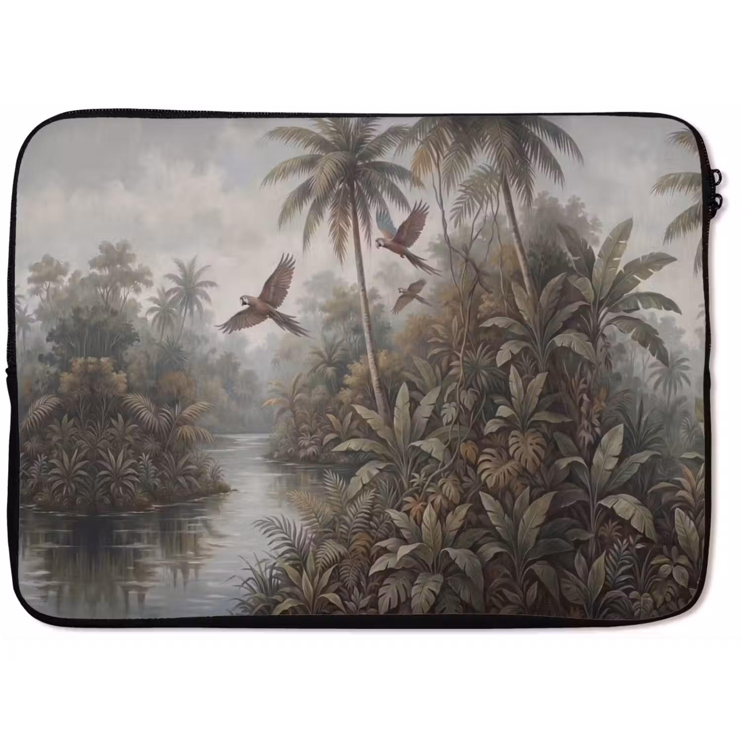 Vogel - Vliegend - Tropisch - Landschap - Klassiek laptophoes neopreen klein -zkaufland3dotto