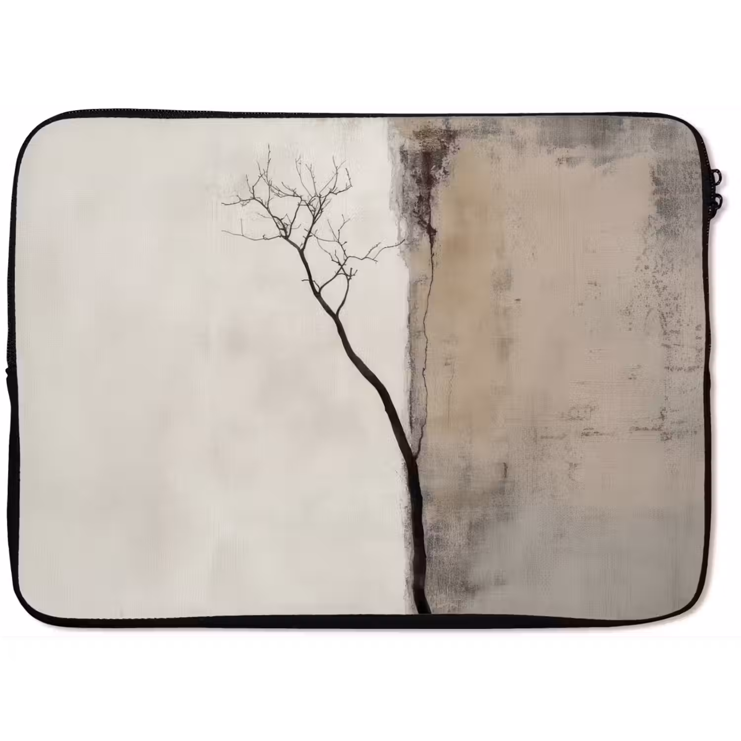 Wabi sabi - Plant - Beige laptophoes neopreen klein -zkaufland3dotto