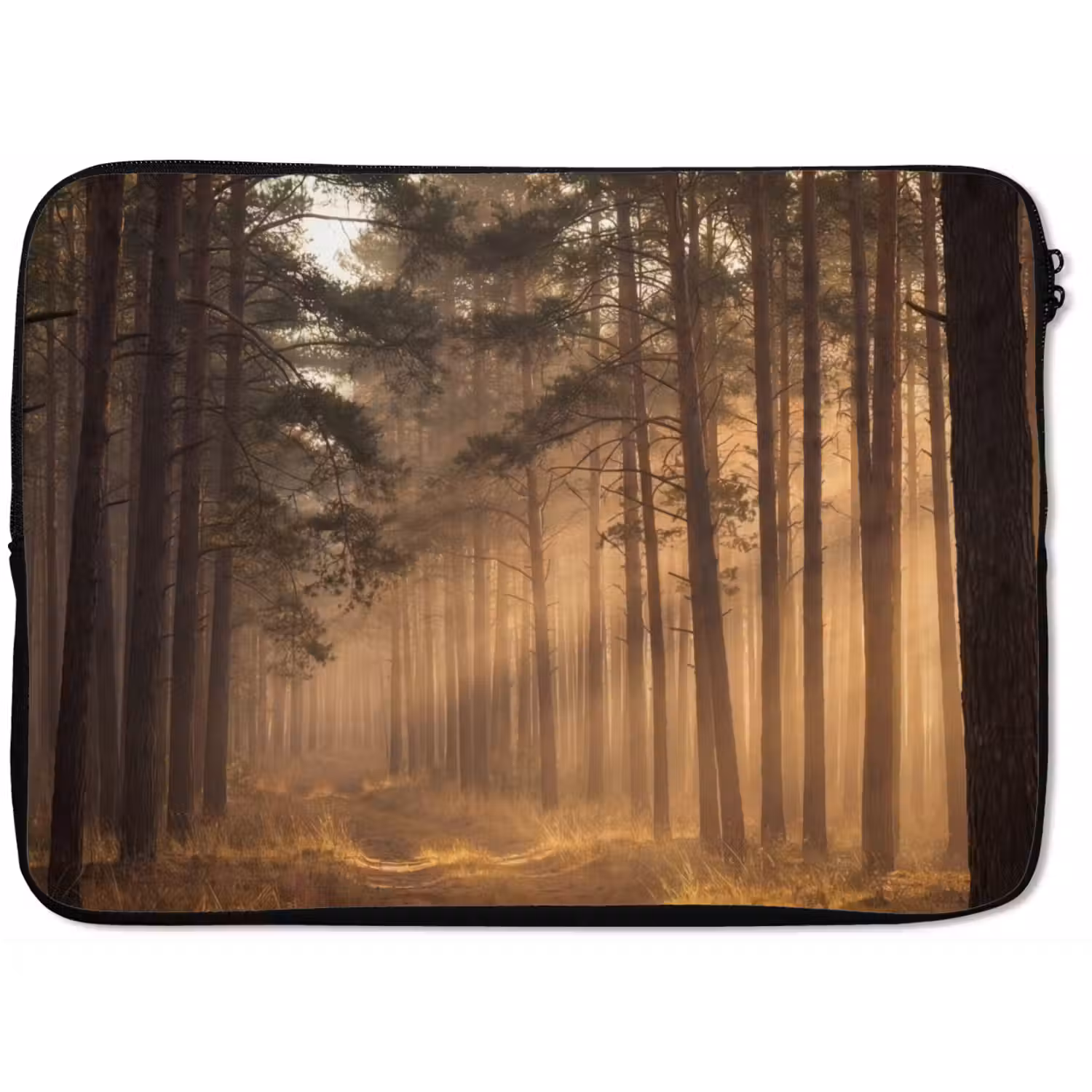 Bos - Mist - Zonlicht laptophoes neopreen klein -zkaufland3dotto