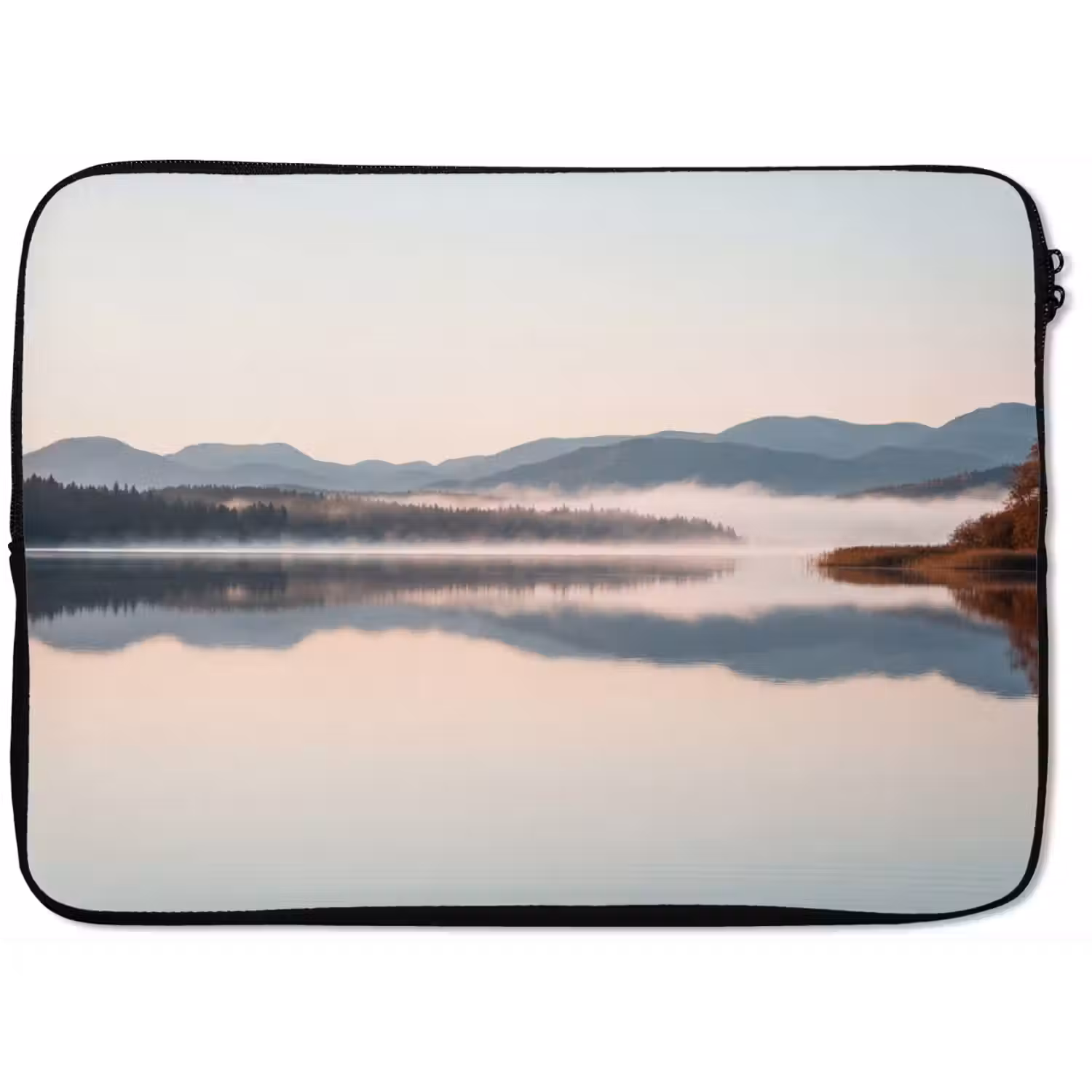 Water - Bomen - Mistlaag laptophoes neopreen klein -zkaufland3dotto