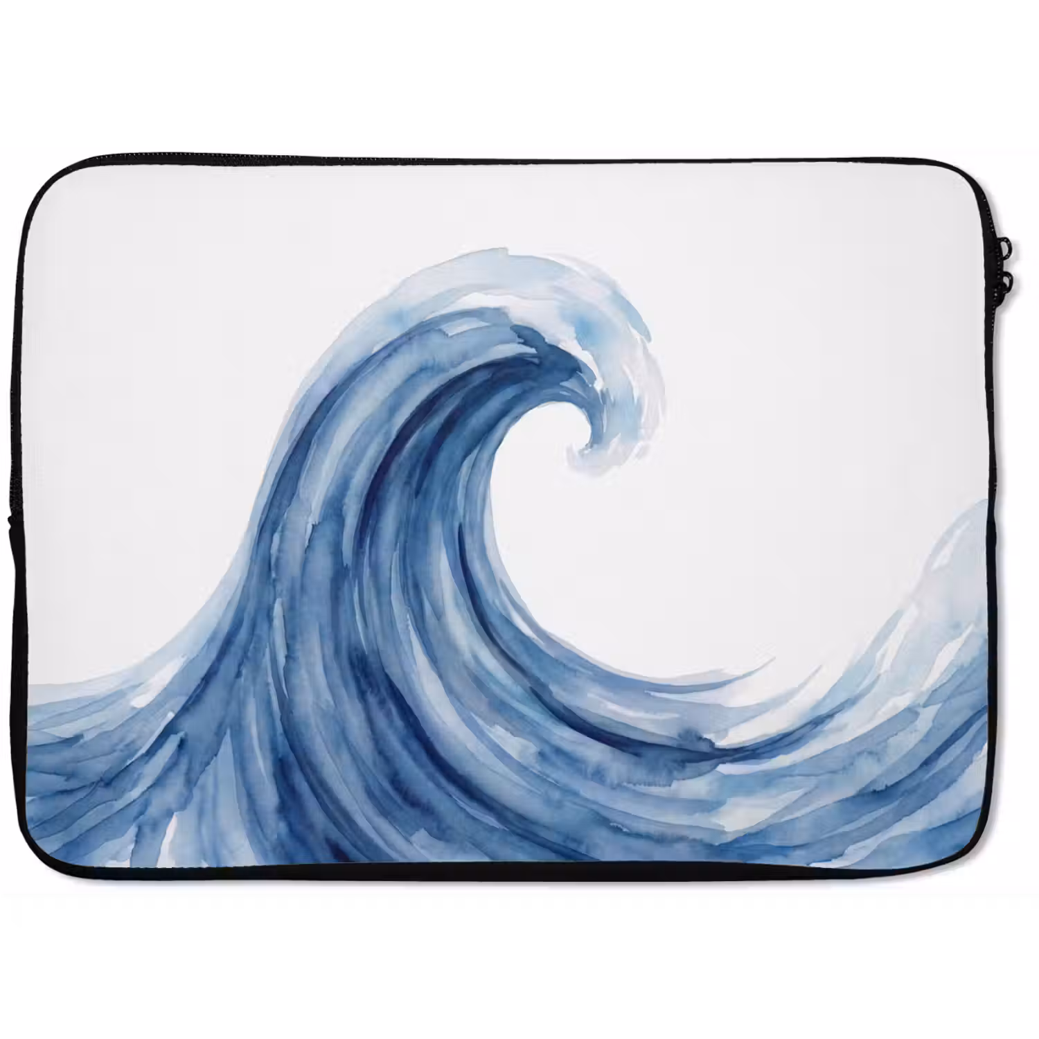 Water - Beweging - Natuur - Modern - Blauw laptophoes neopreen klein -zkaufland3dotto