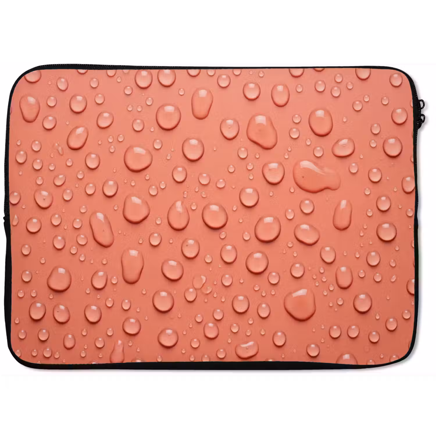 Water - Druppels - Roze laptophoes neopreen klein -zkaufland3dotto