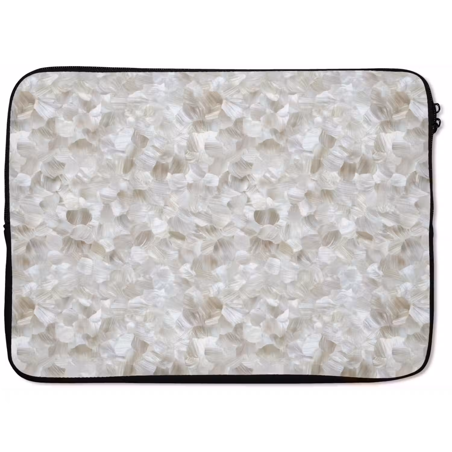 Wit - Penseelstreken - Reliëfeffect laptophoes neopreen klein 279 -zkaufland3dotto