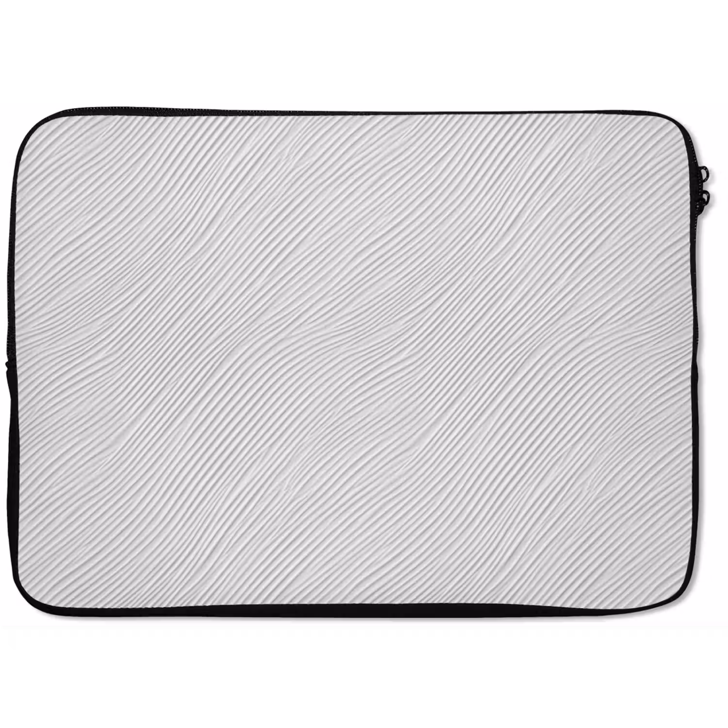 Golven - Ribbels - Wit laptophoes neopreen klein 279 -zkaufland3dotto