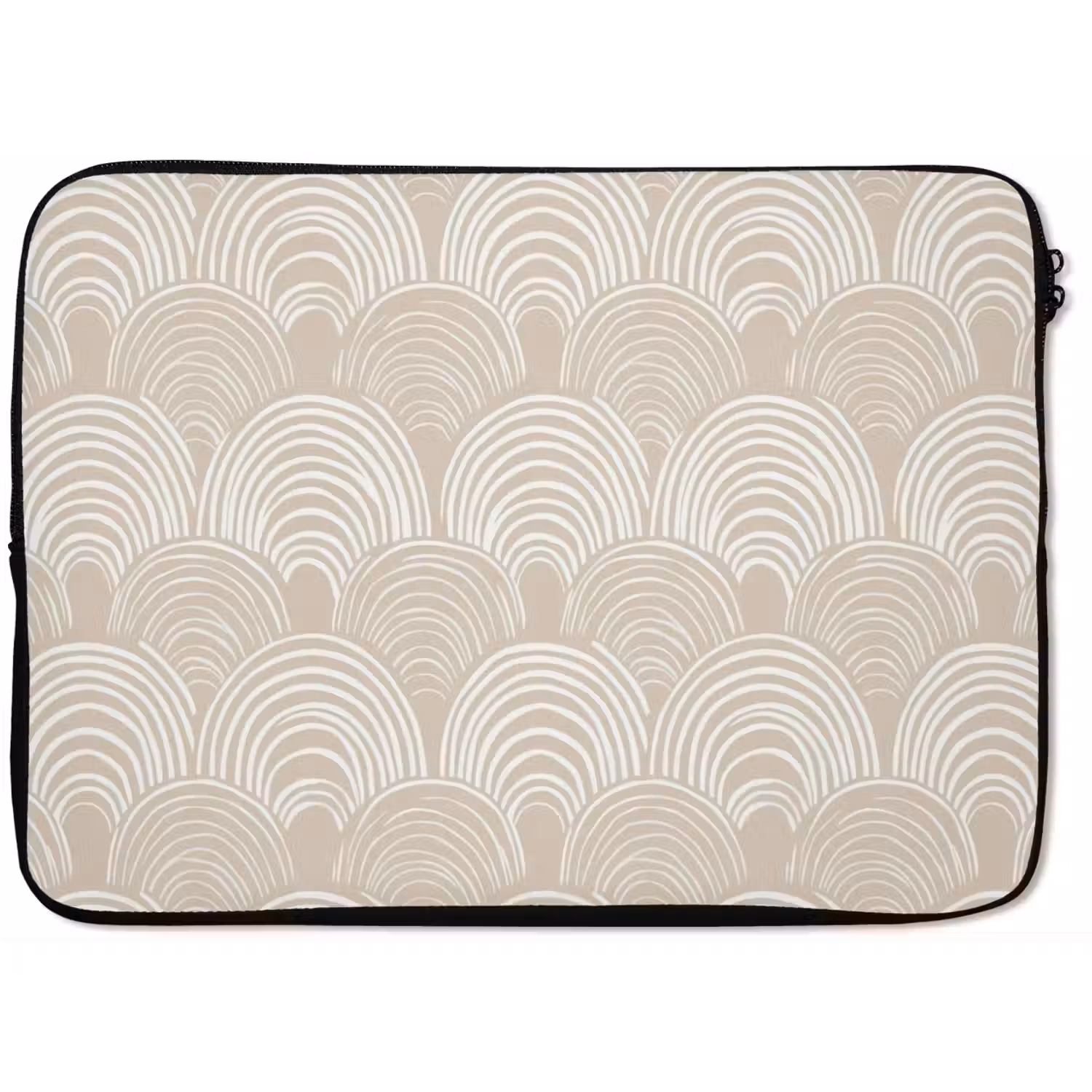 Golven - Structuur - Beige laptophoes neopreen klein 279 -zkaufland3dotto