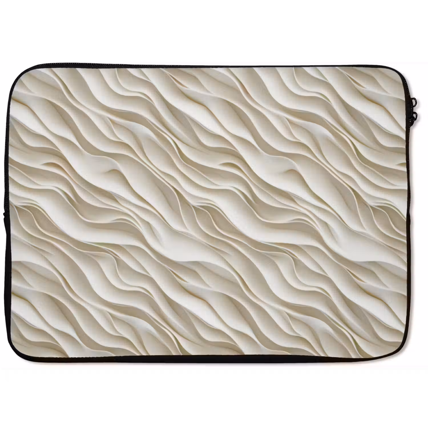 Golven - Wit - Minimalistisch laptophoes neopreen klein 279 -zkaufland3dotto