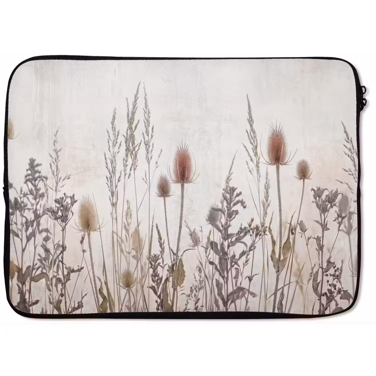 Weidebloemen - Design - Sepia laptophoes neopreen klein -zkaufland3dotto