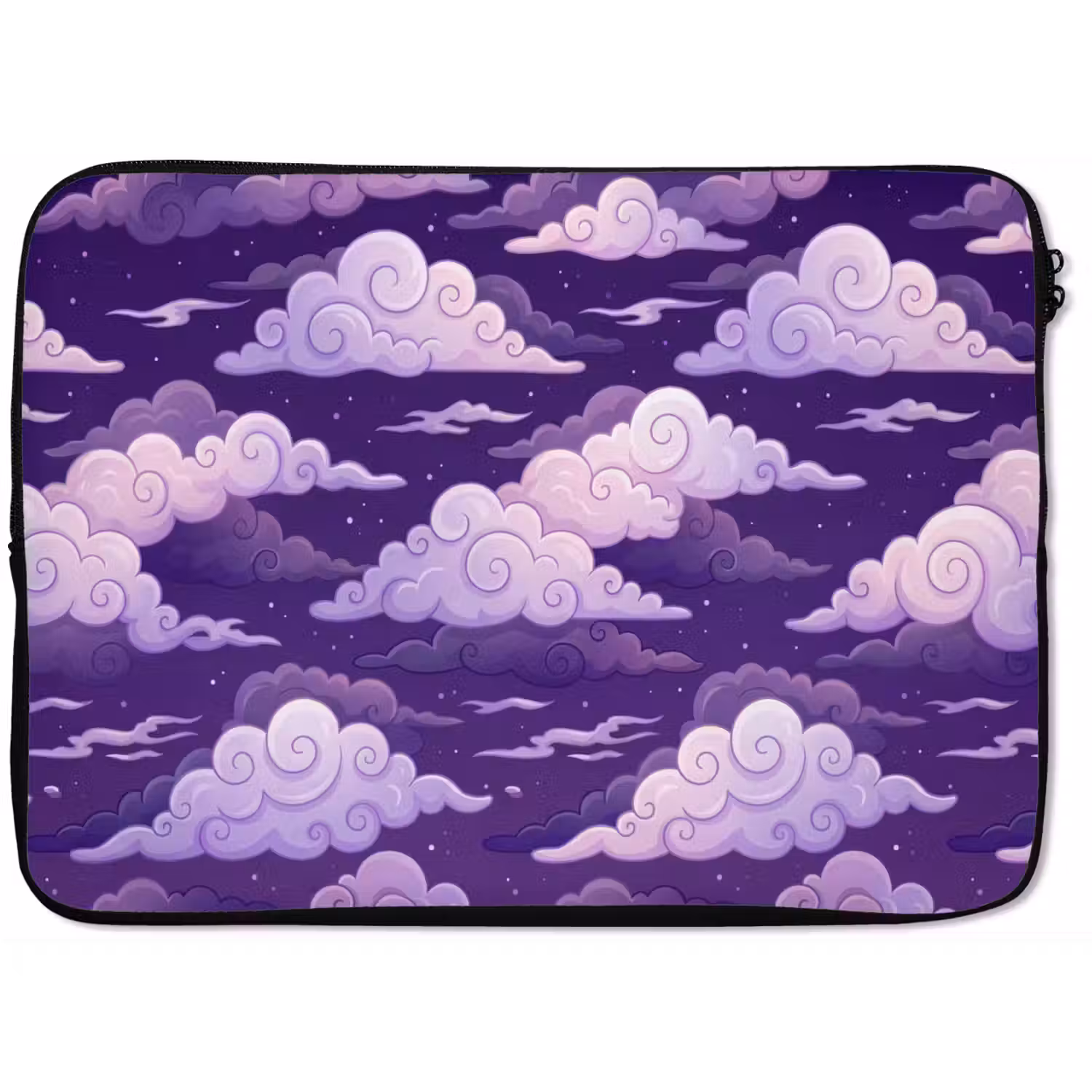 Wolken - Nacht - Natuur - Abstract - Paars laptophoes neopreen klein -zkaufland3dotto