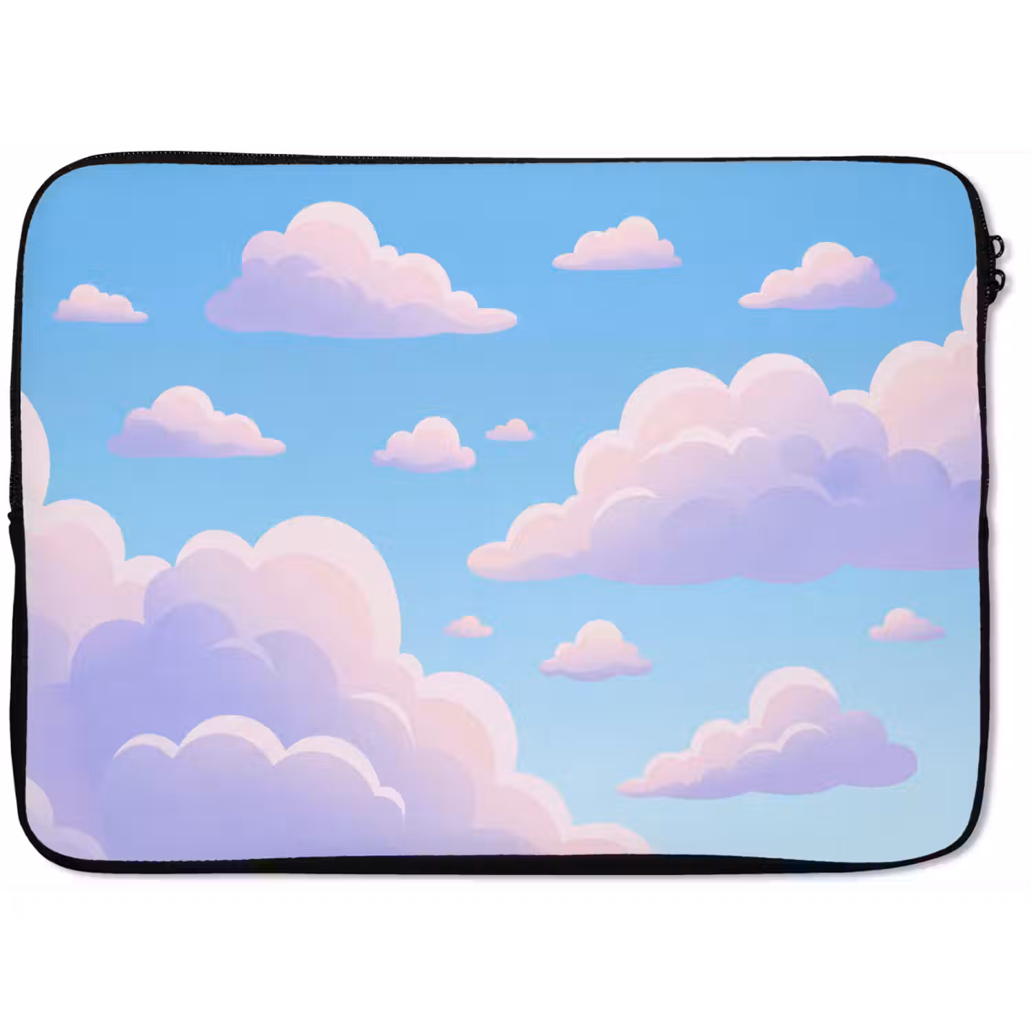 Wolken - Roze - Blauw - Natuur - Modern laptophoes neopreen klein -zkaufland3dotto