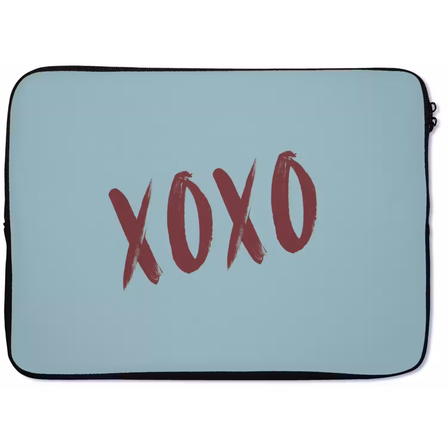 XOXO - Blauw - Rood laptophoes neopreen klein -zkaufland3dotto