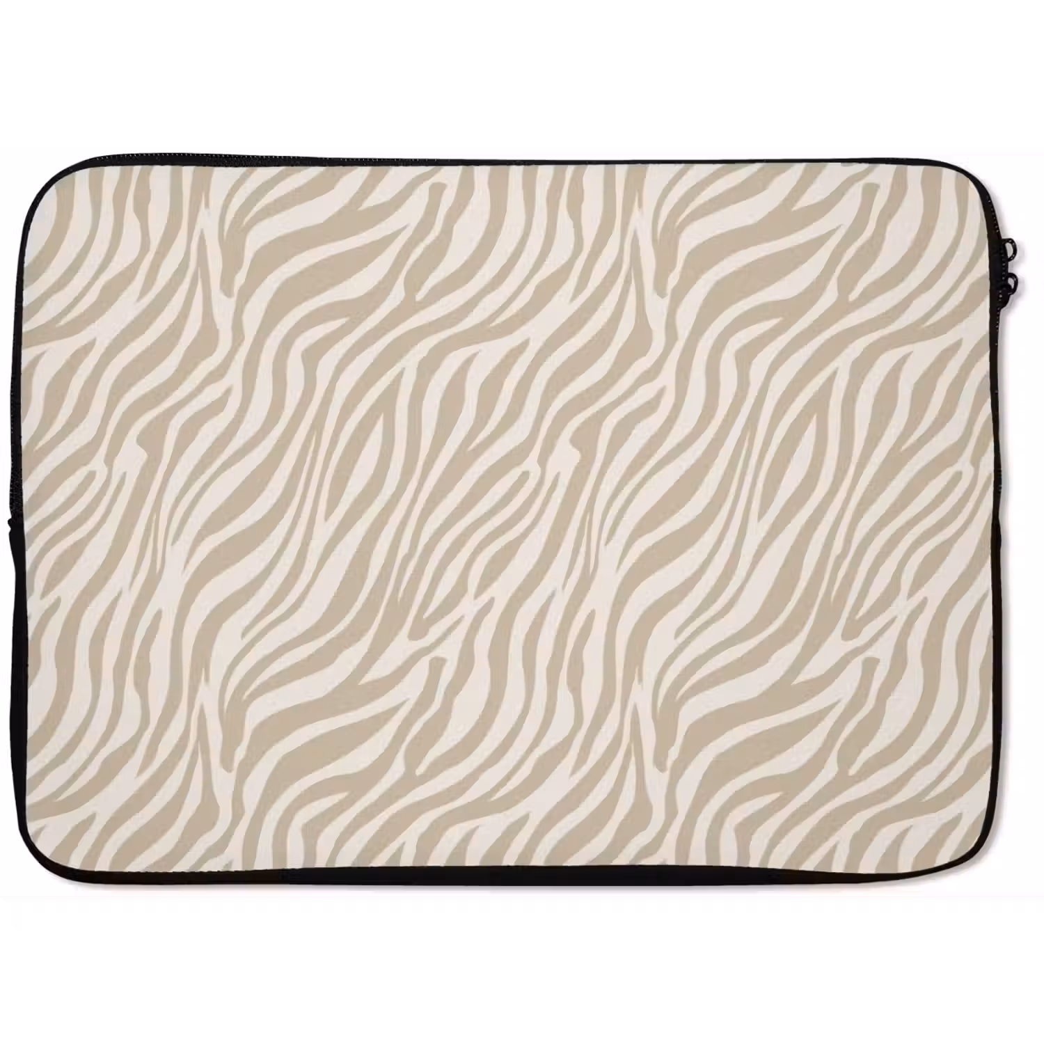Zebra - Patroon - Beige laptophoes neopreen klein 279 -zkaufland3dotto