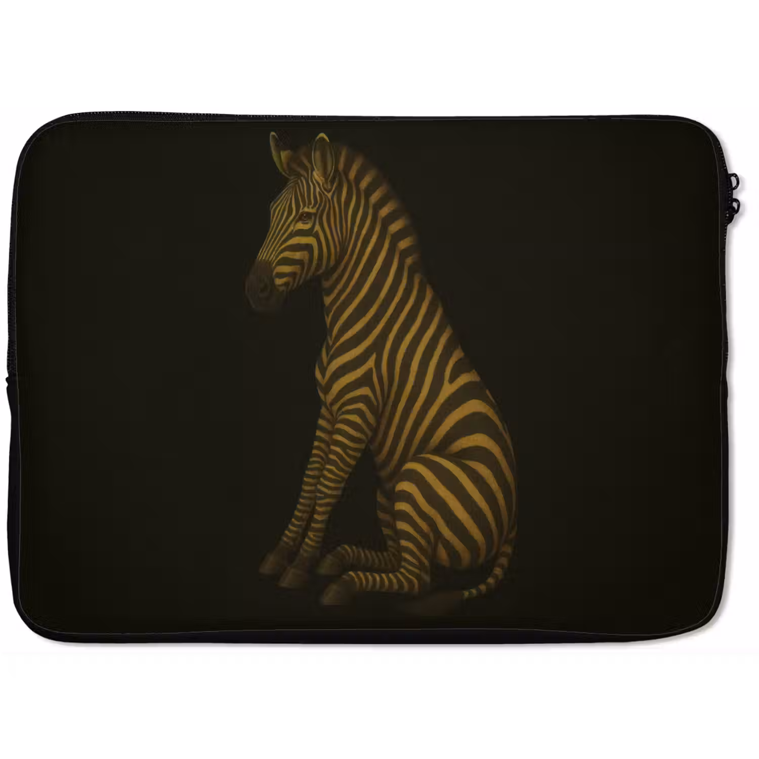 Zebra - Strepen - Goud laptophoes neopreen klein -zkaufland3dotto