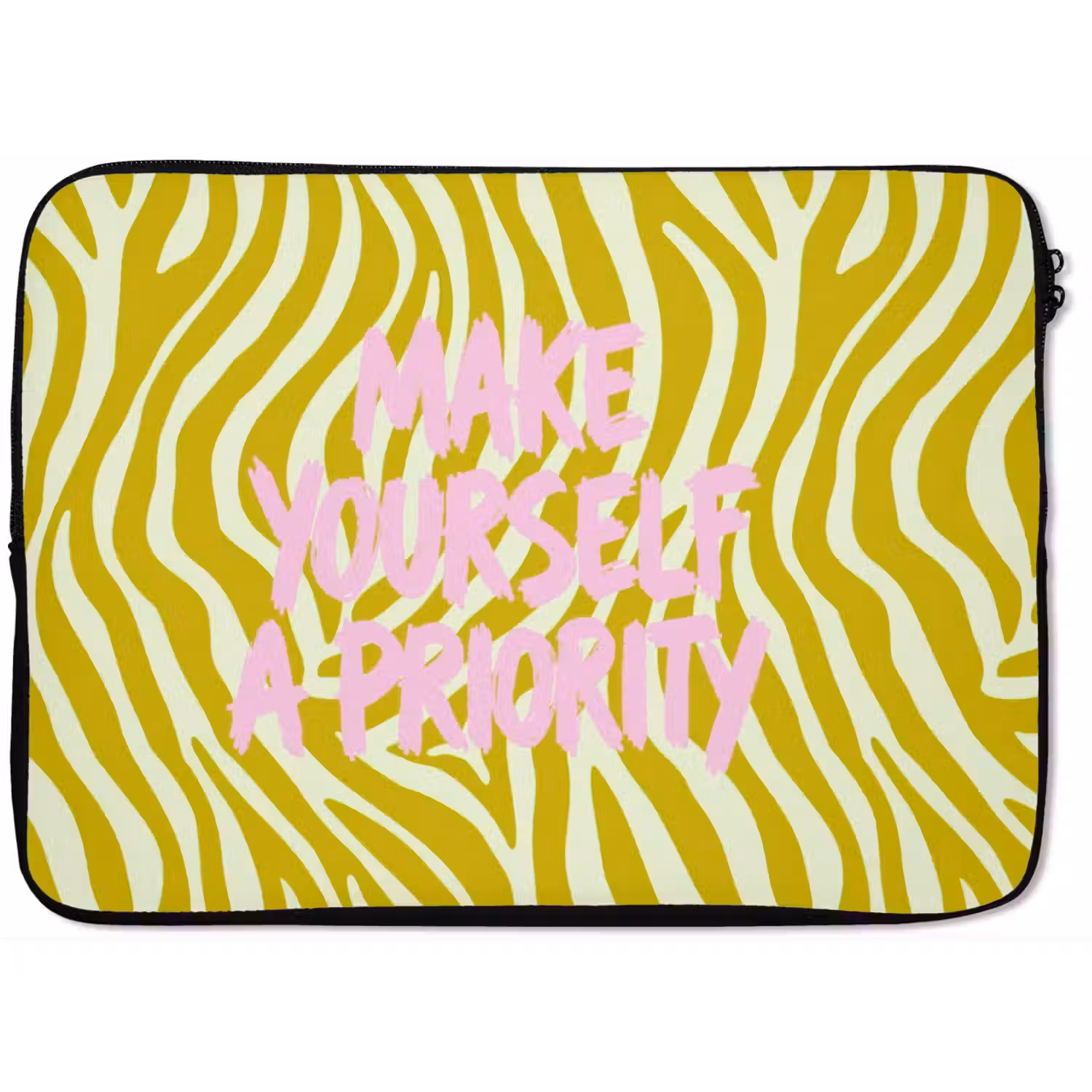 Zebraprint - Priority - Roze laptophoes neopreen klein -zkaufland3dotto