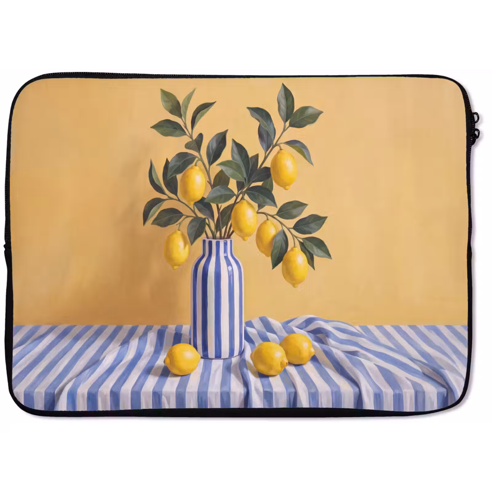 Laptop hülle - Zitrone – Stillleben – Modern - Citroen - Stilleven - Modern laptophoes neopreen klein