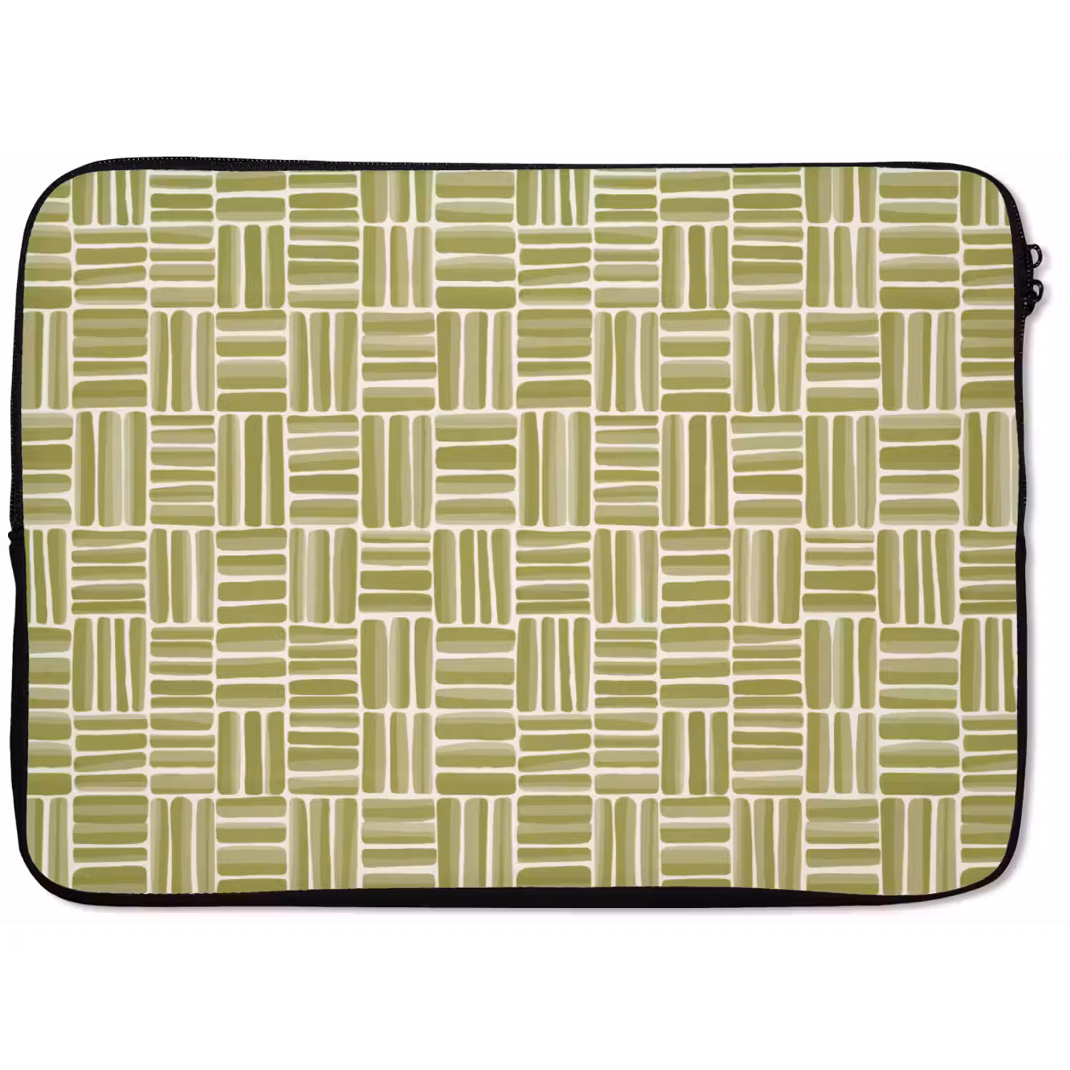 Vlecht - Patroon - Groen laptophoes neopreen klein 279 -zkaufland3dotto