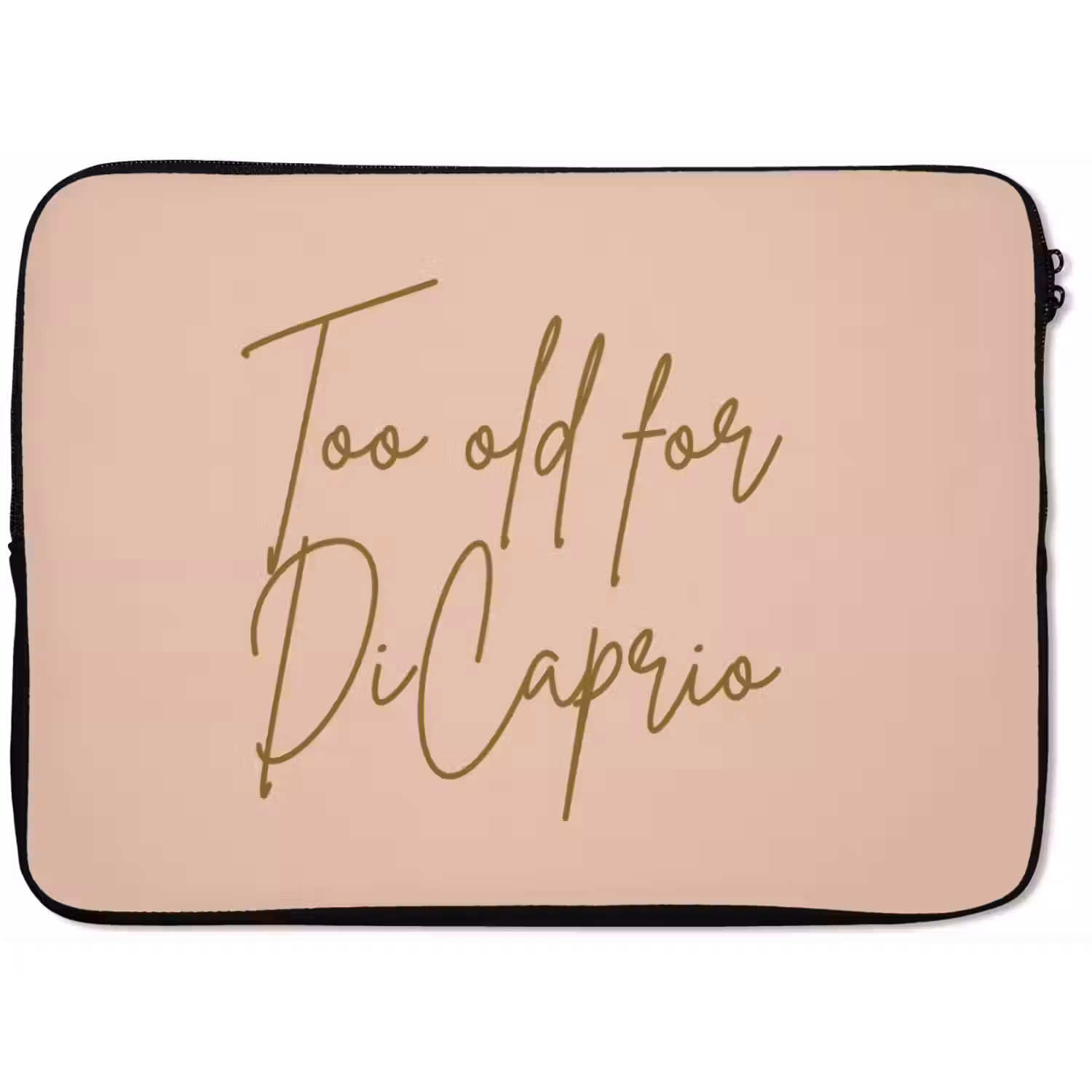 Too old for dicaprio - Roze - Groen laptophoes neopreen klein -zkaufland3dotto